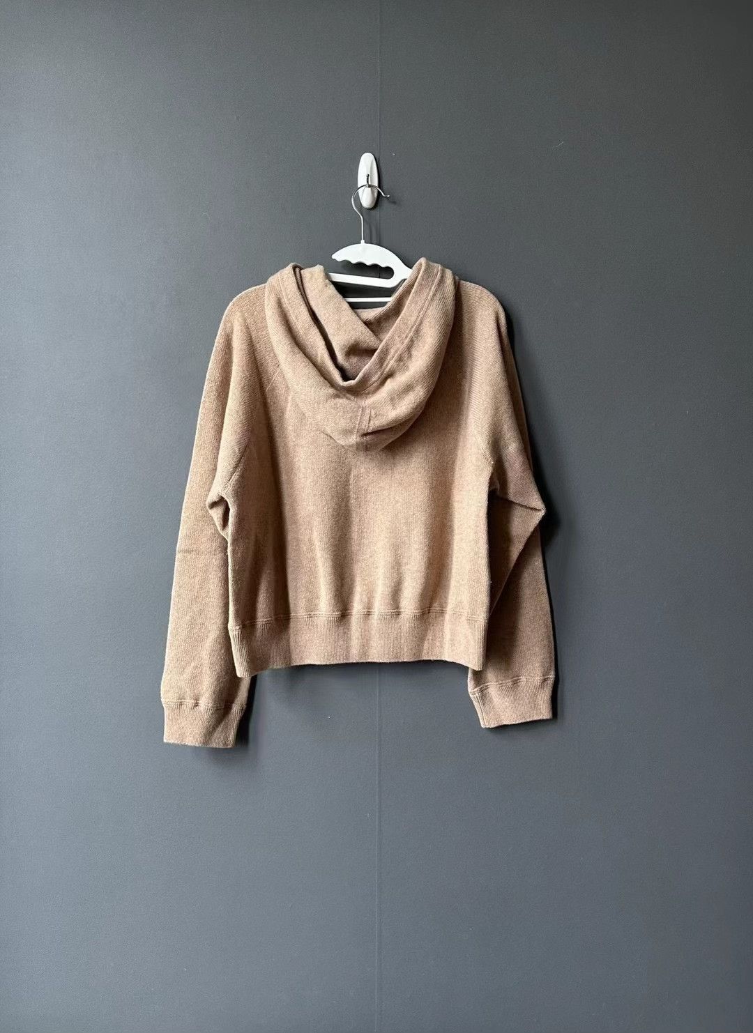 Celine Celine Brown Cashmere Drawstring Hoodie Size L / US 10 / IT 46 - 2 Thumbnail
