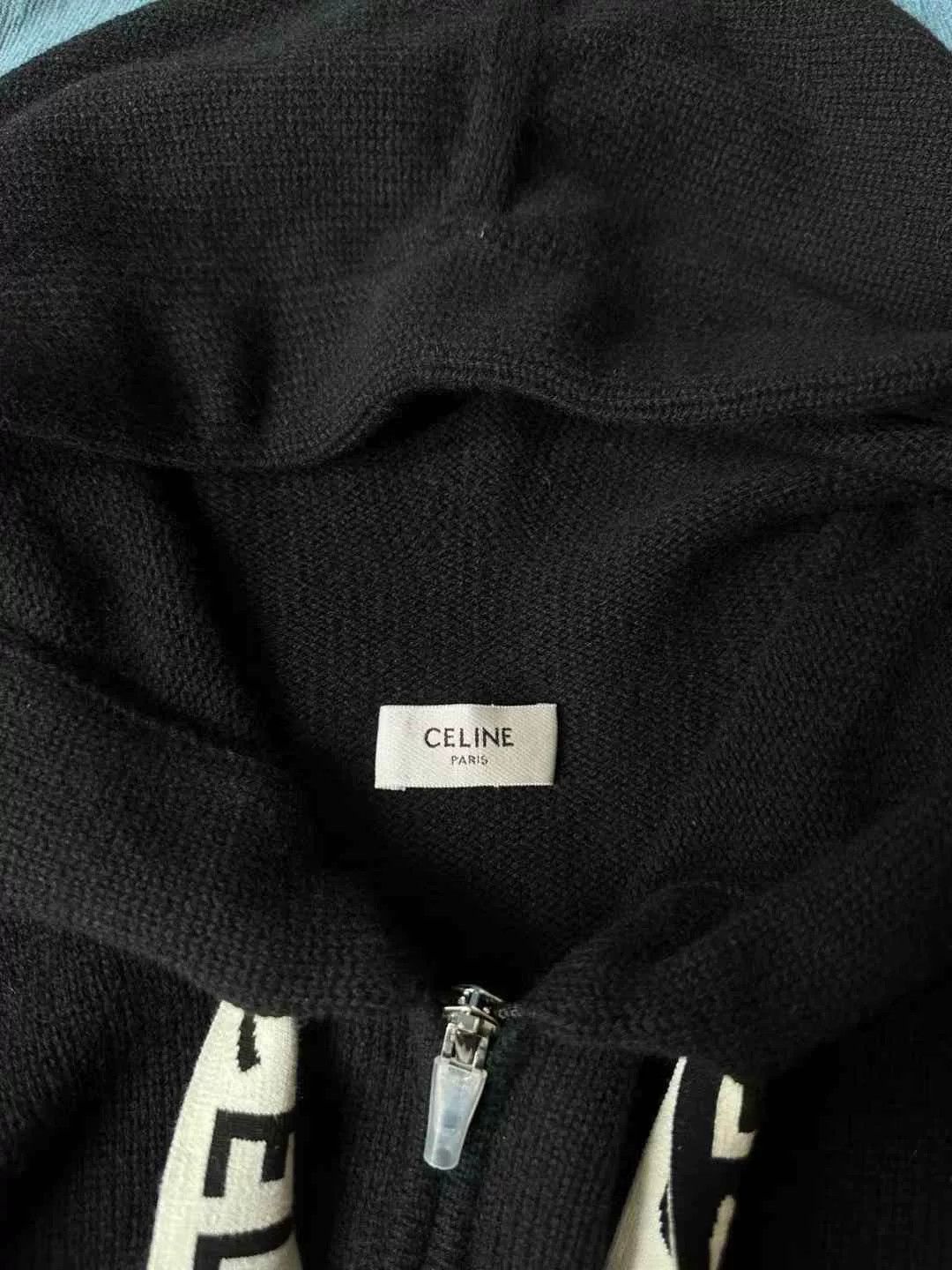 Celine Celine Black Cashmere Drawstring Zip Jacket Size XS / US 0-2 / IT 36-38 - 4 Thumbnail