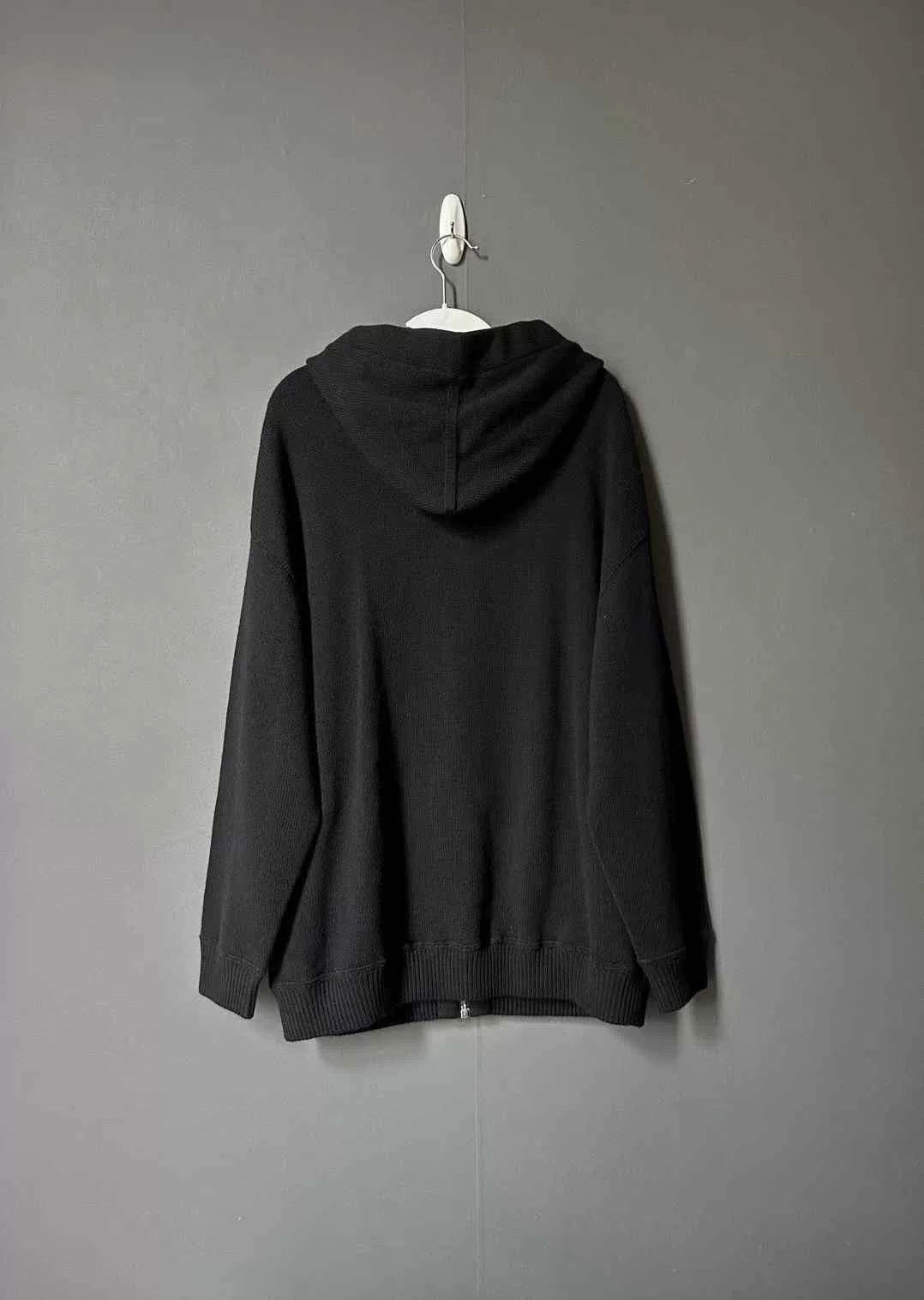 Celine Celine Black Cashmere Drawstring Zip Jacket Size XS / US 0-2 / IT 36-38 - 2 Thumbnail