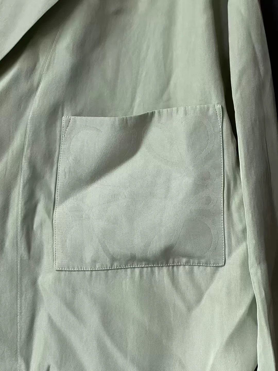 Loewe Loewe Pocket Large Logo Silk Shirt Size US XXS / EU 40 - 3 Thumbnail