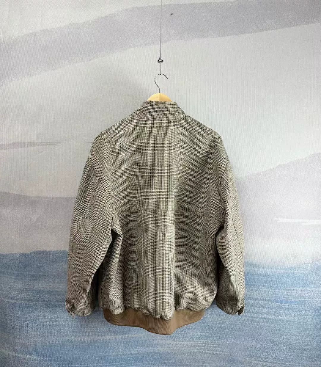 Miu Miu Miu Miu Brown Houndstooth Zip Jacket Size S / US 4 / IT 40 - 2 Thumbnail