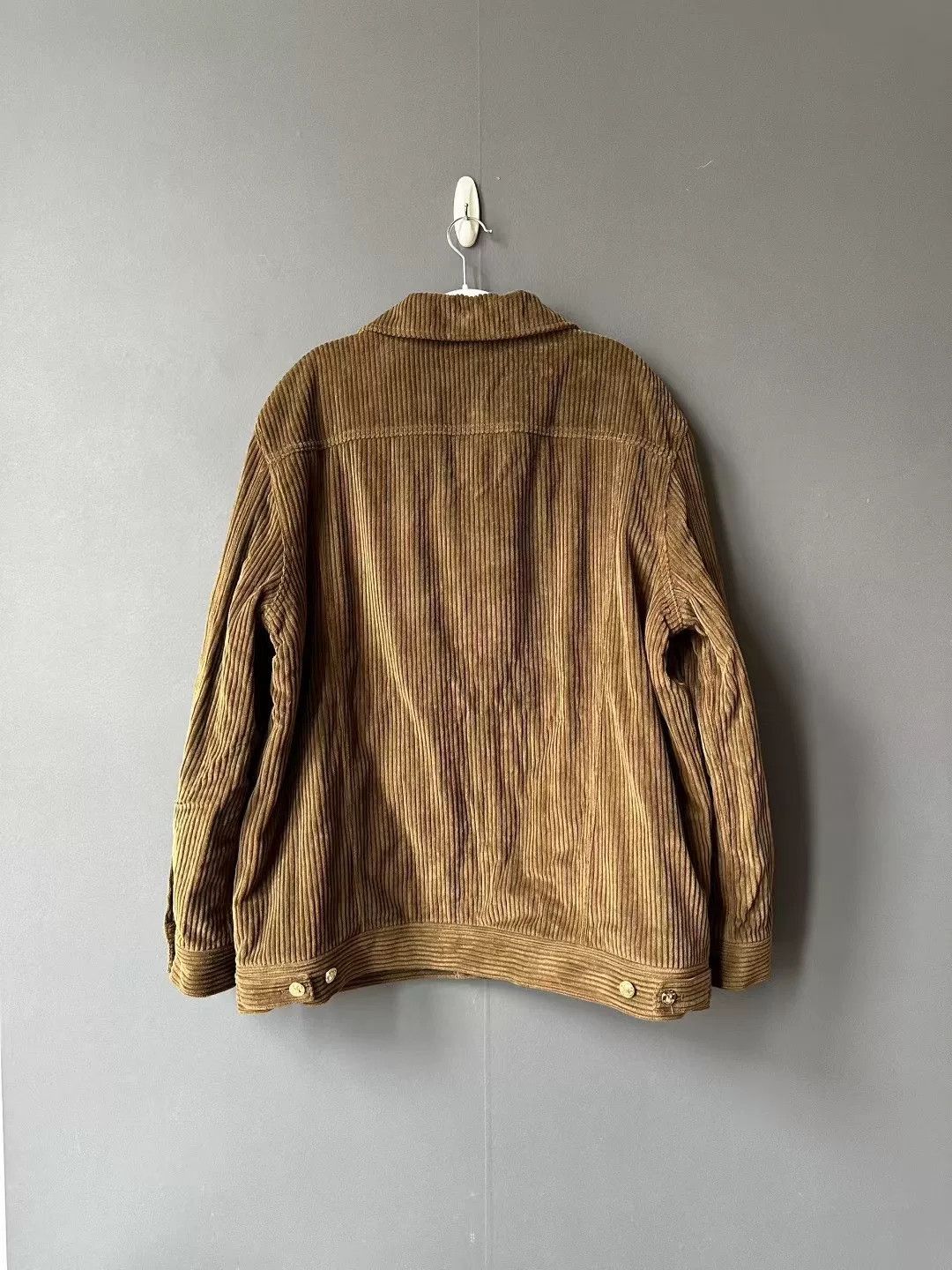 Celine Celine Corduroy Gold Button Coat Size US L / EU 52-54 / 3 - 2 Thumbnail