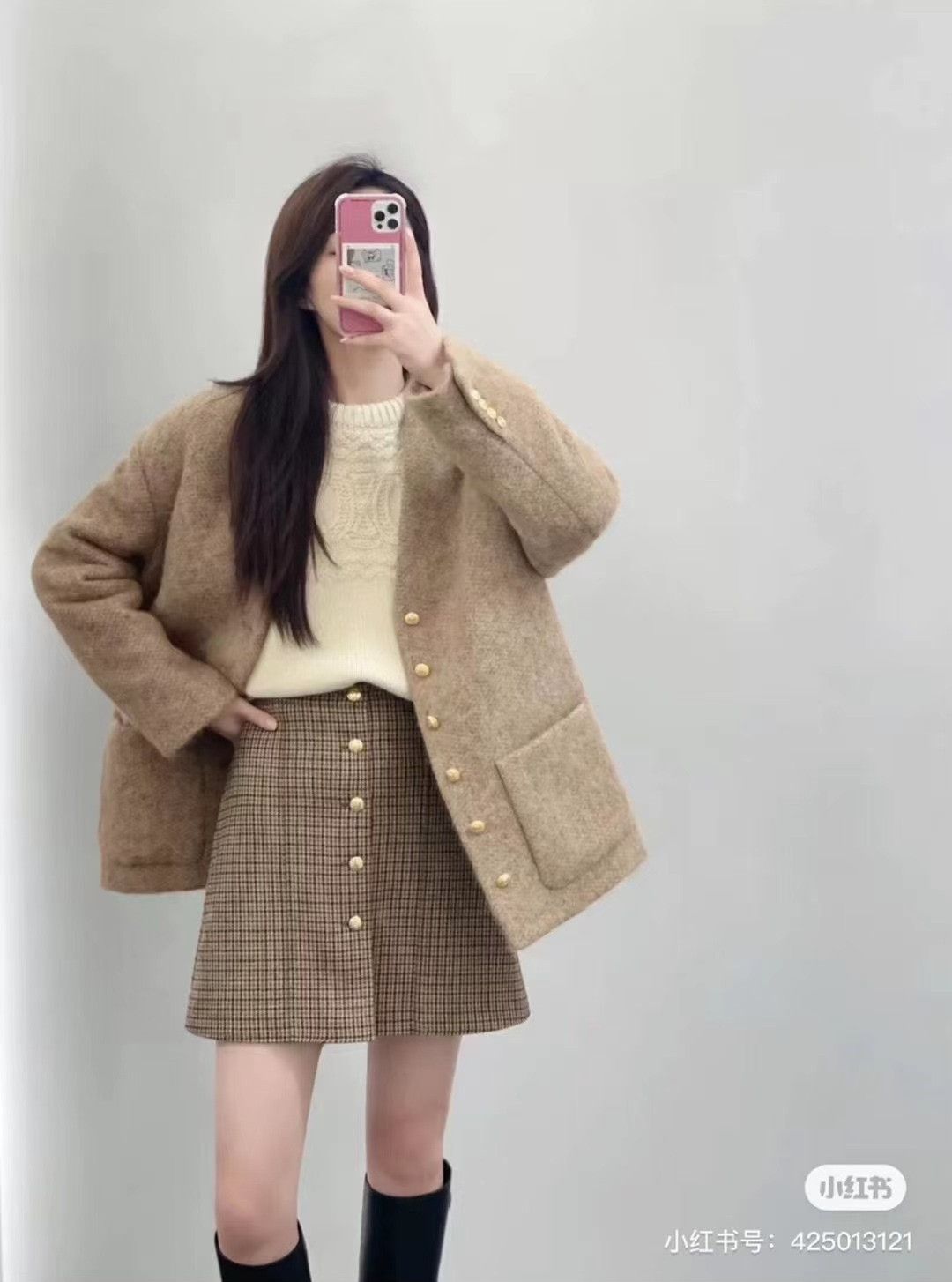 Celine Celine Beige Gold Button Cardigan Coat Size S / US 4 / IT 40 - 8 Thumbnail