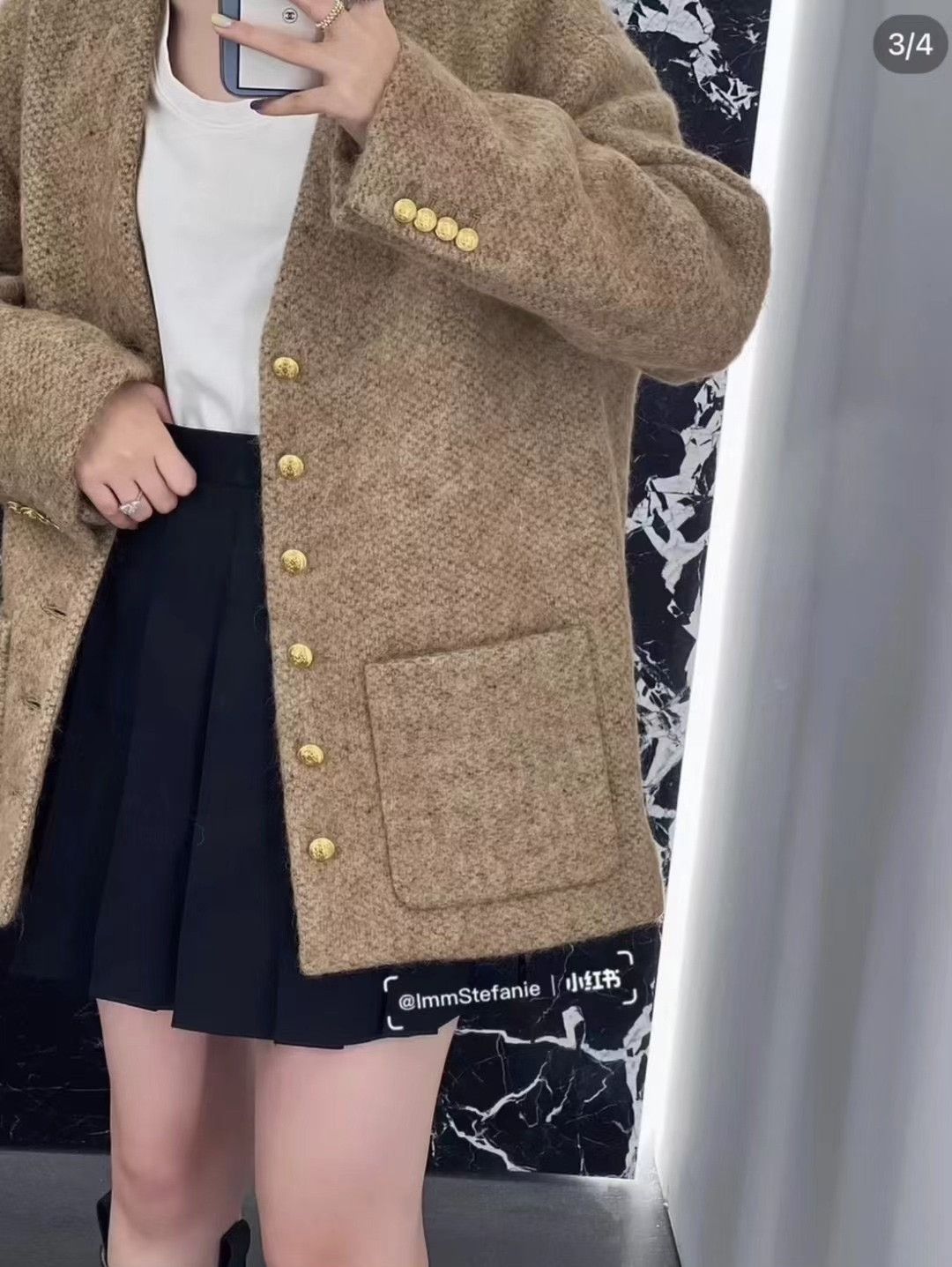 Celine Celine Beige Gold Button Cardigan Coat Size S / US 4 / IT 40 - 7 Thumbnail