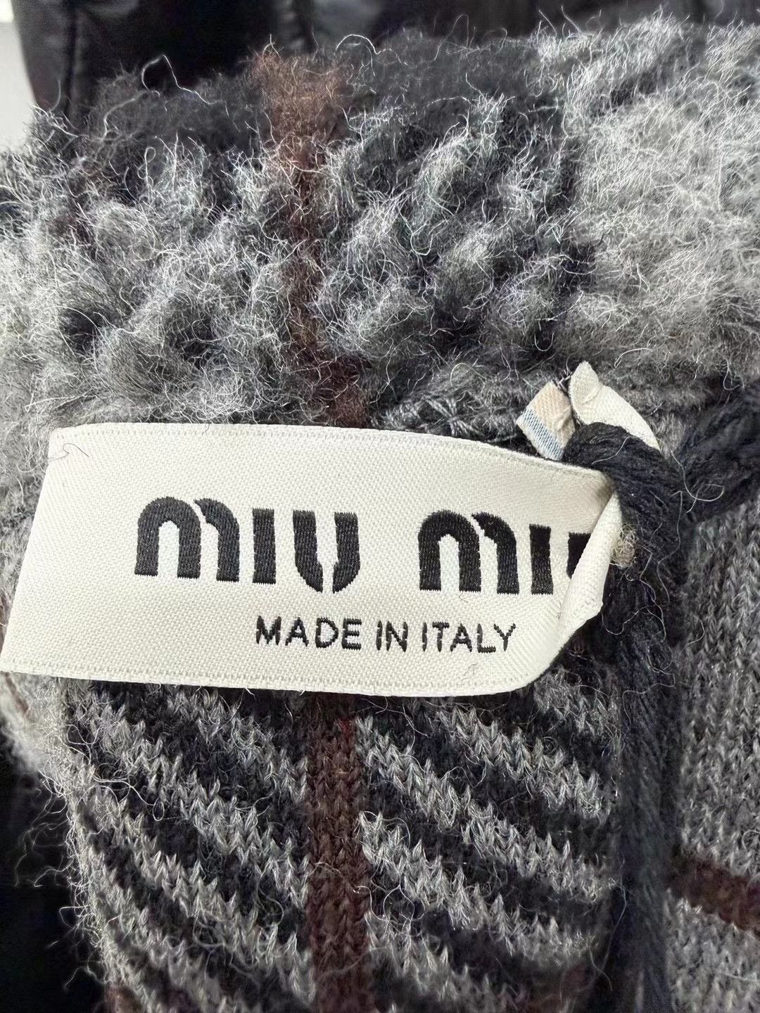 Miu Miu Miu Miu Fleece Plaid Drawstring Skirt Size 36" / US 14 / IT 50 - 5 Thumbnail