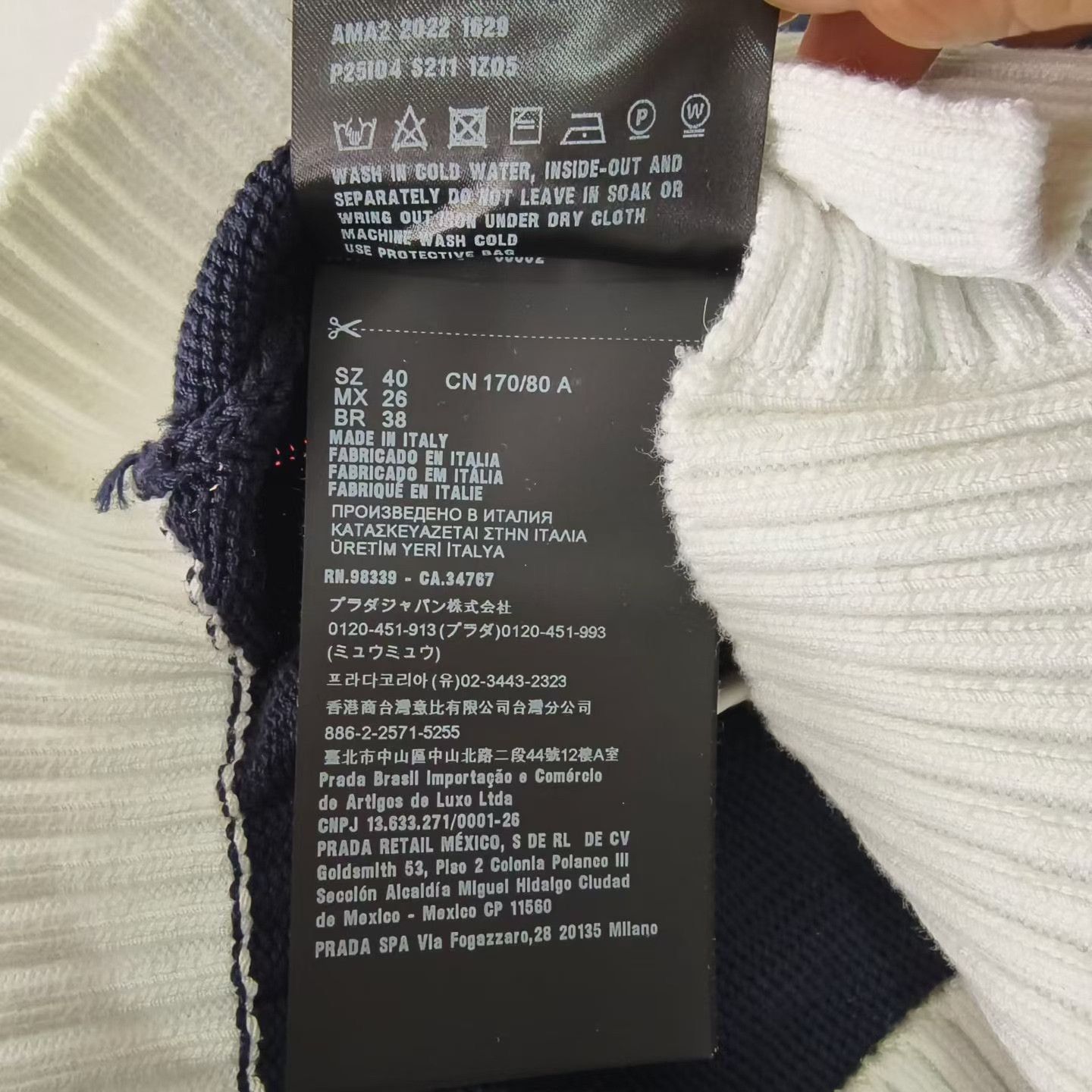 Prada Prada Logo Knit Cardigan Size S / US 4 / IT 40 - 5 Thumbnail