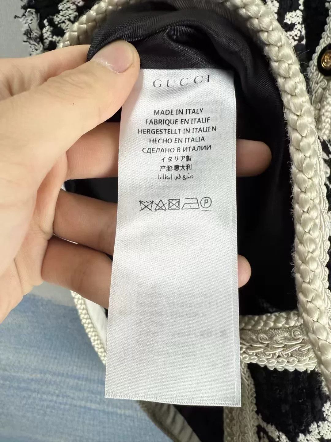 Gucci Gucci Black White Tweed All-over Print Vest Size S / US 4 / IT 40 - 4 Thumbnail