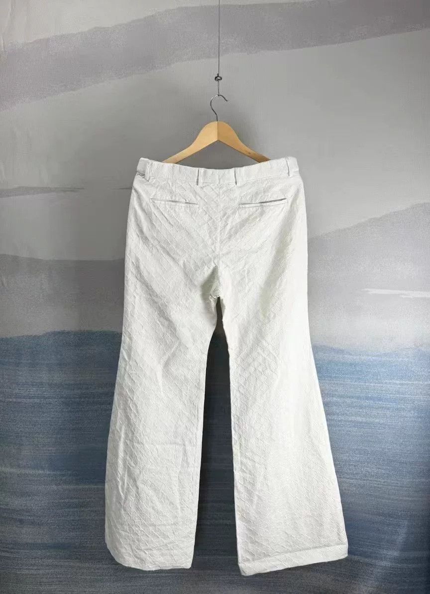Louis Vuitton Louis Vuitton White Embroidered Flared Pants Size US 34 / EU 50 - 3 Thumbnail
