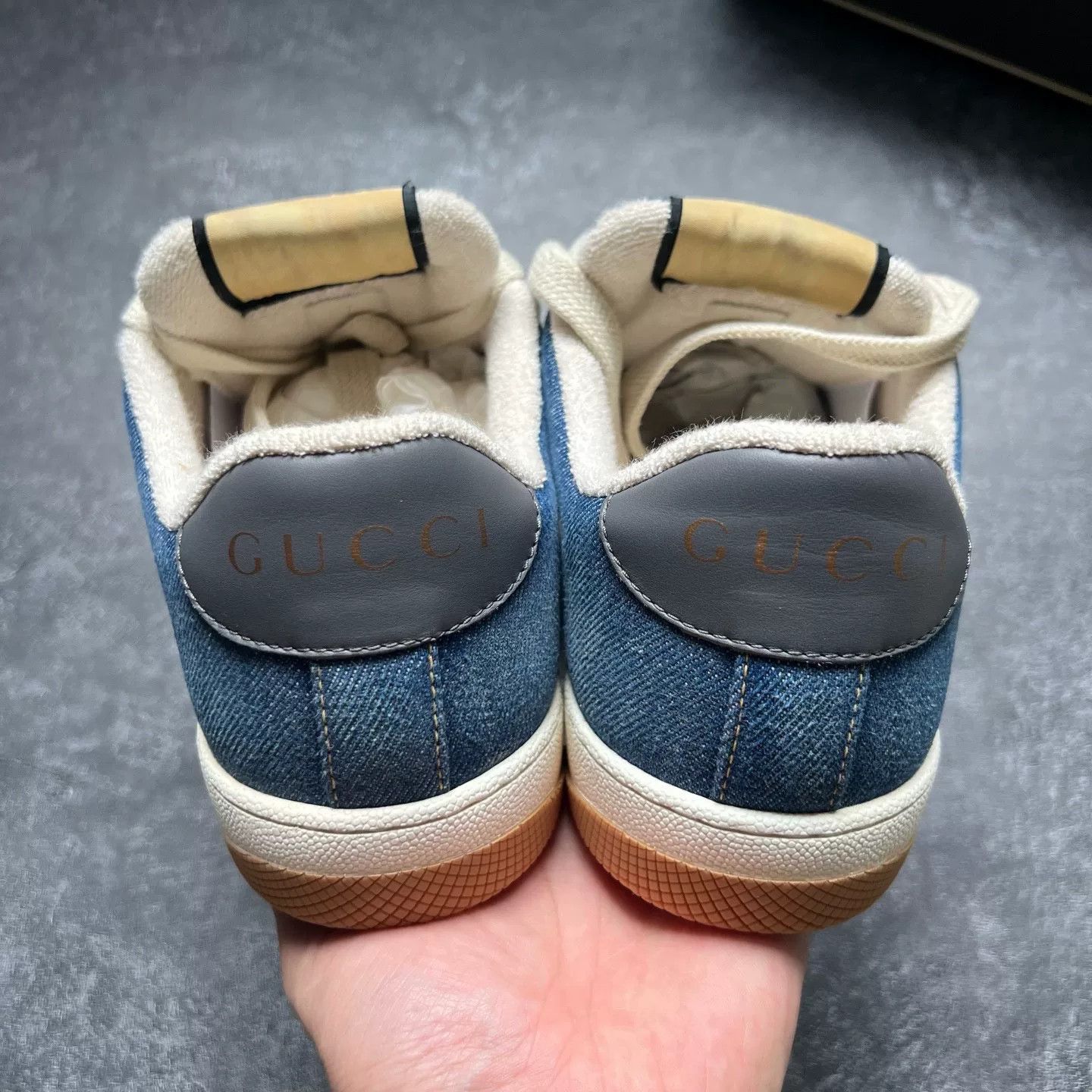 Gucci Gucci Red Blue Denim Dirty Shoes Size US 8 / EU 41 - 6 Thumbnail