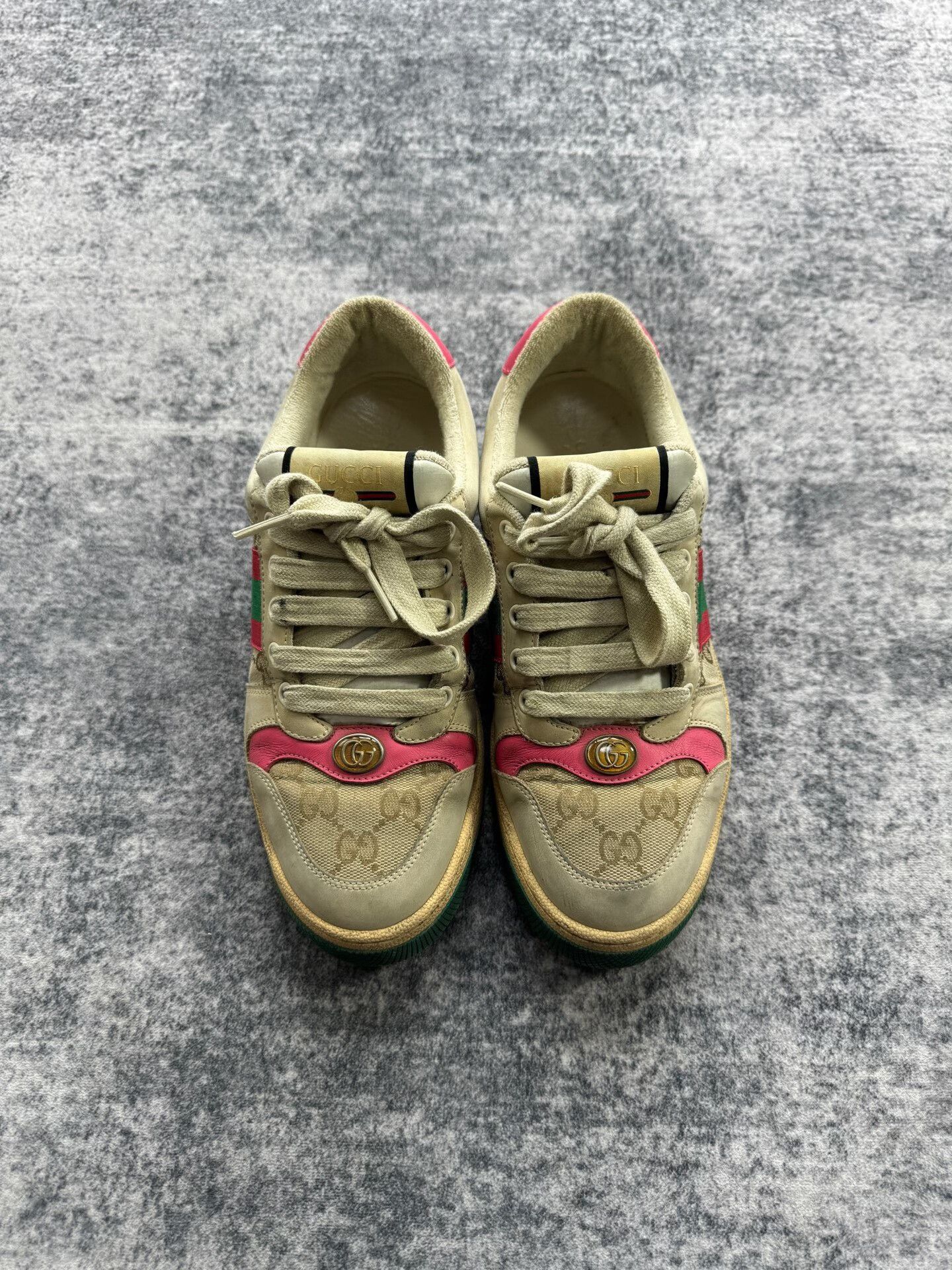 Gucci Gucci Pink Dirty Shoes Size US 7 / IT 37 - 2 Thumbnail