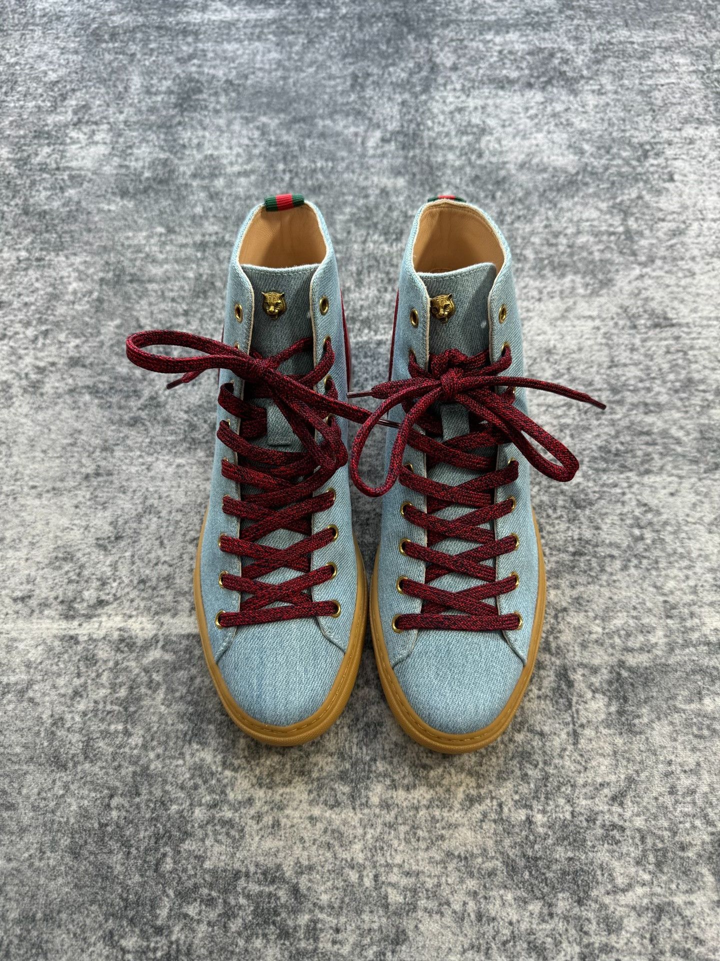 Gucci Gucci Rainbow High-Top Canvas Shoes Size US 6.5 / EU 39-40 - 2 Thumbnail