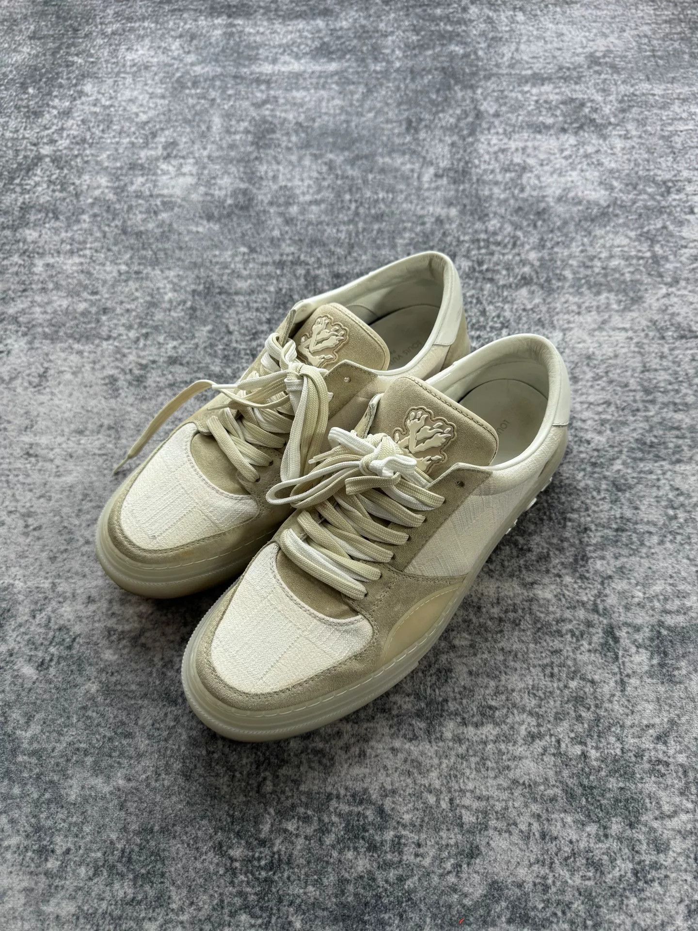 Louis Vuitton Louis Vuitton Ollie Checker Denim Sneakers Size US 10 / EU 43 - 3 Thumbnail