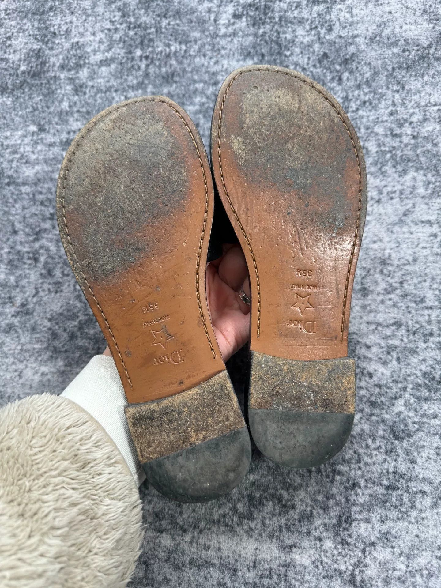 Dior Dior Large Logo Slippers Size US 4.5 / IT 34.5 - 4 Thumbnail