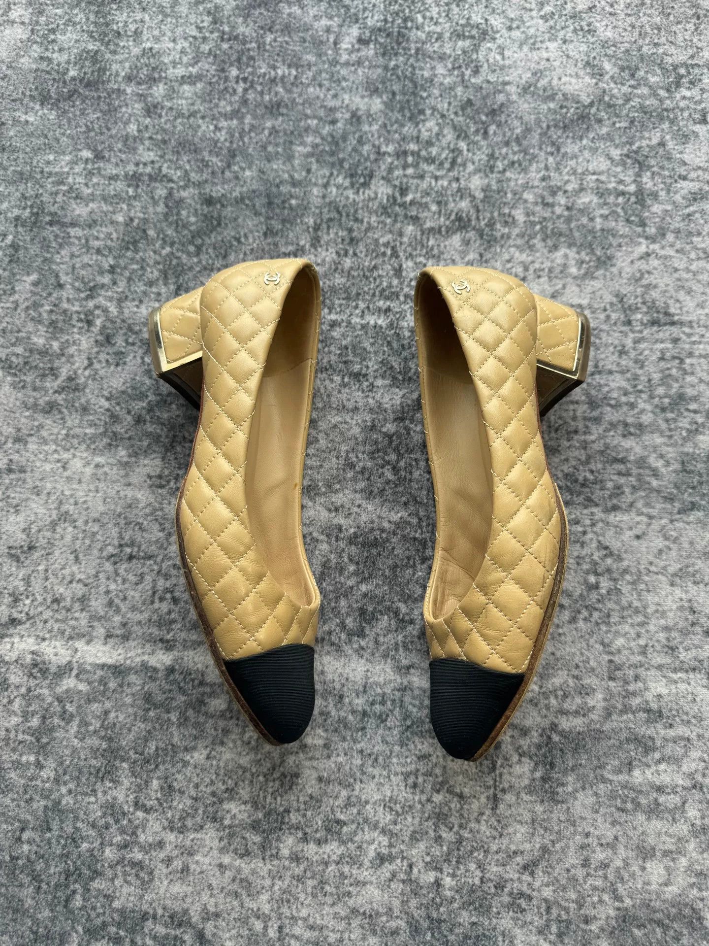 Chanel Chanel Nude Spliced High Heels Size US 6.5 / IT 36.5 - 3 Thumbnail