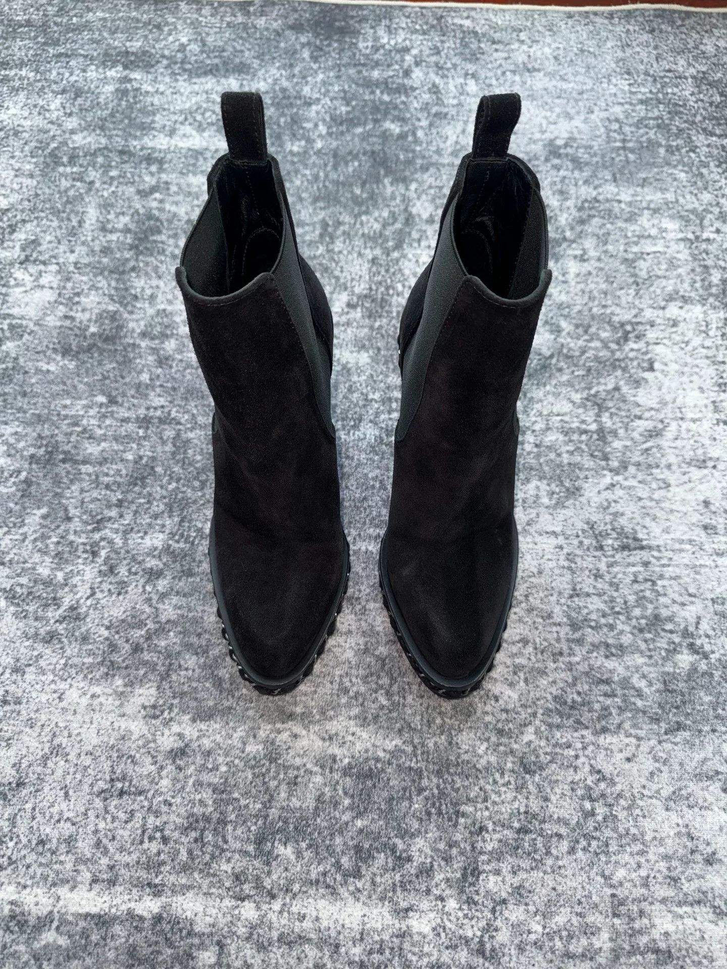 Chanel Chanel Suede Chain High-Heel Boots Size US 5 / IT 35 - 3 Thumbnail