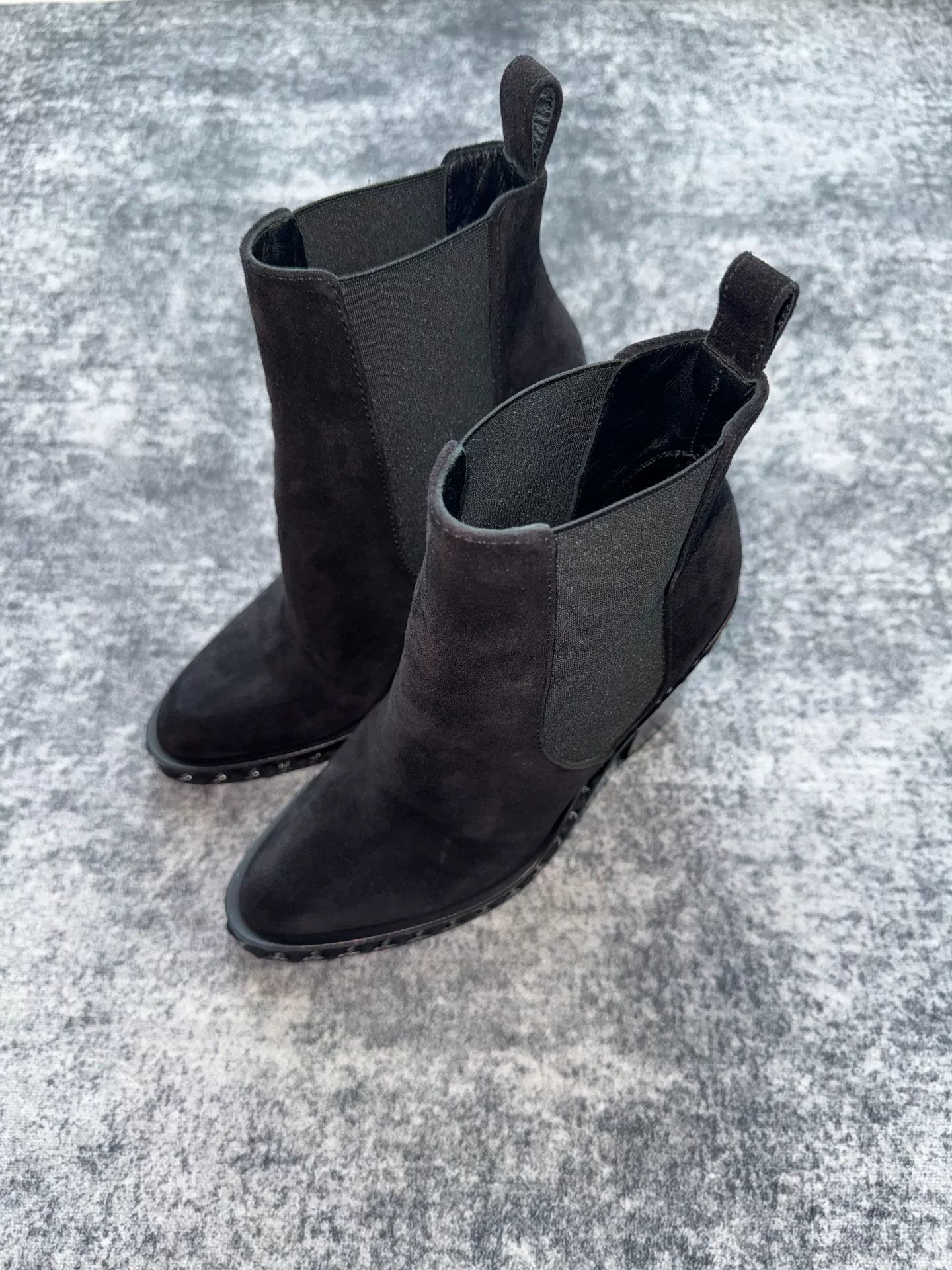 Chanel Chanel Suede Chain High-Heel Boots Size US 5 / IT 35 - 2 Thumbnail