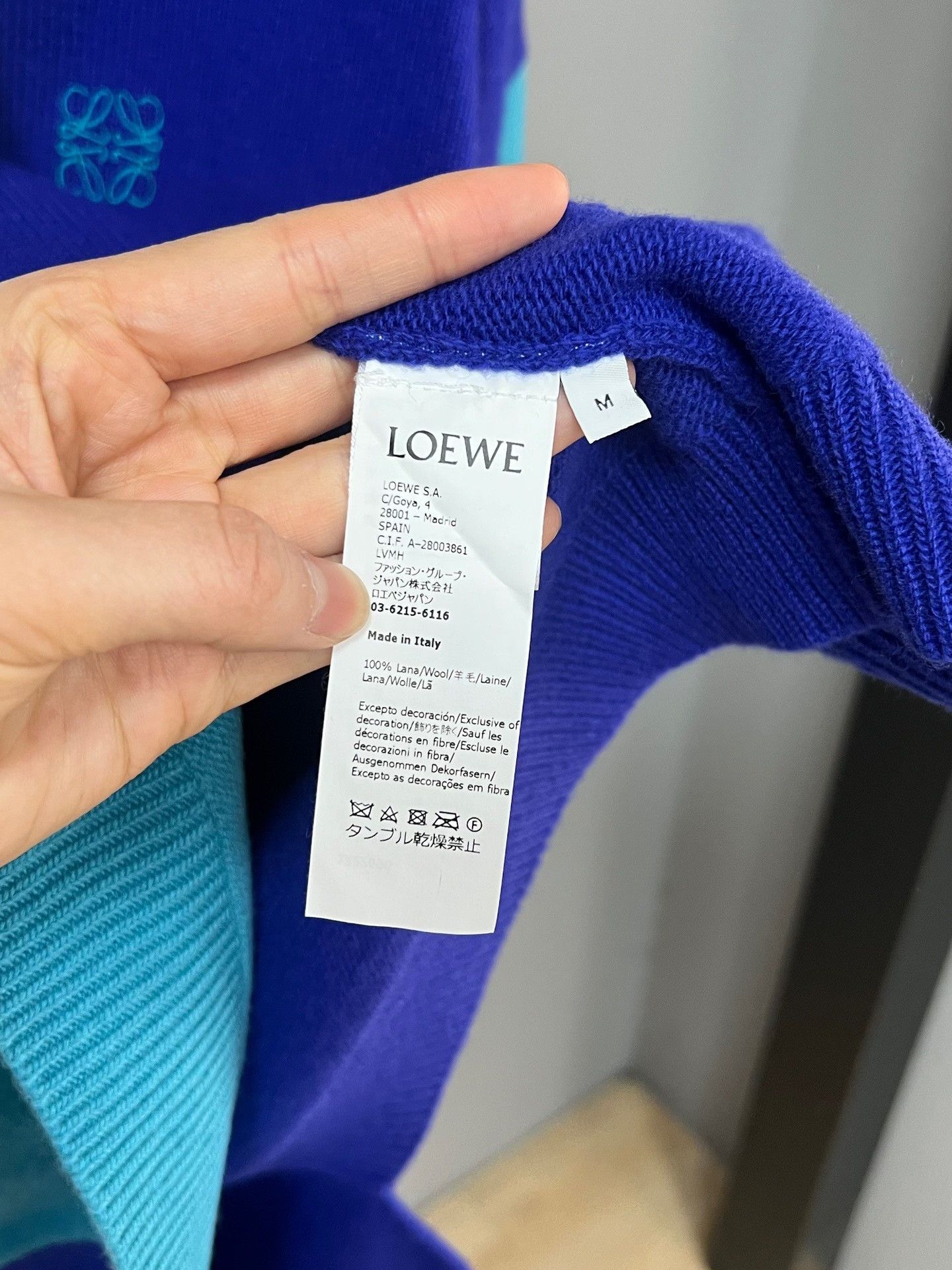 Loewe Loewe Irregular Color Block Knit Cardigan Size M / US 6-8 / IT 42-44 - 5 Thumbnail