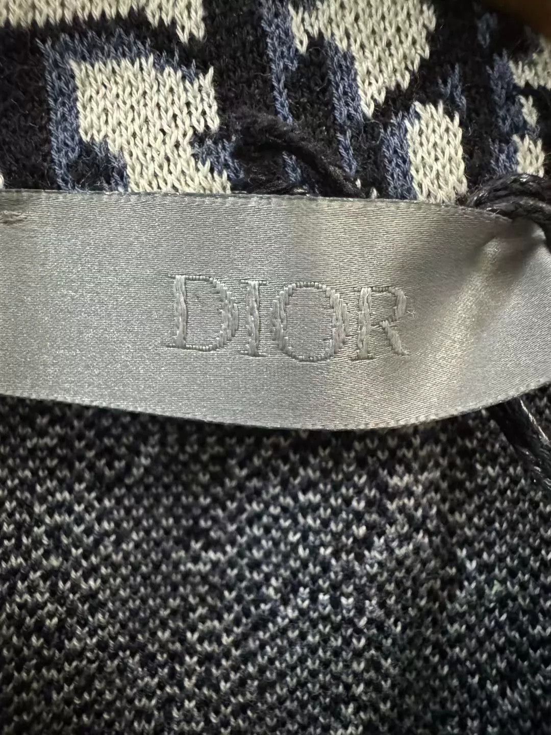 Dior Dior Navy Monogram Cotton Shirt Size US L / EU 52-54 / 3 - 3 Thumbnail