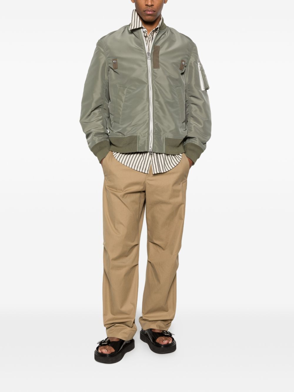 Sacai NYLON BOMBER JACKET Size US S / EU 44-46 / 1 - 2 Thumbnail