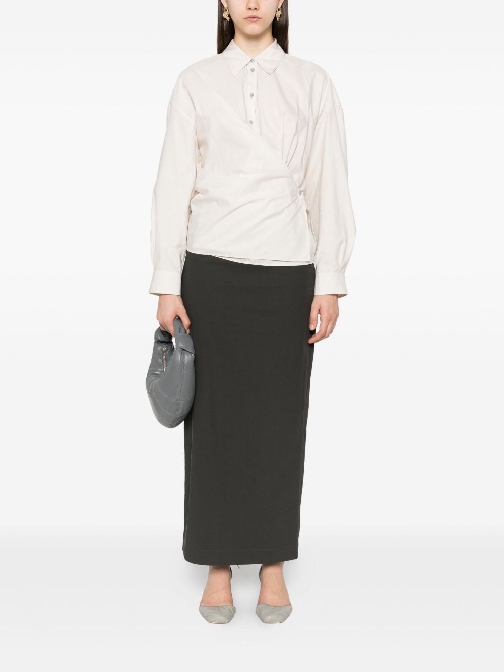 Lemaire COTTON AND SILK SHIRT Size XS / US 0-2 / IT 36-38 - 5 Thumbnail