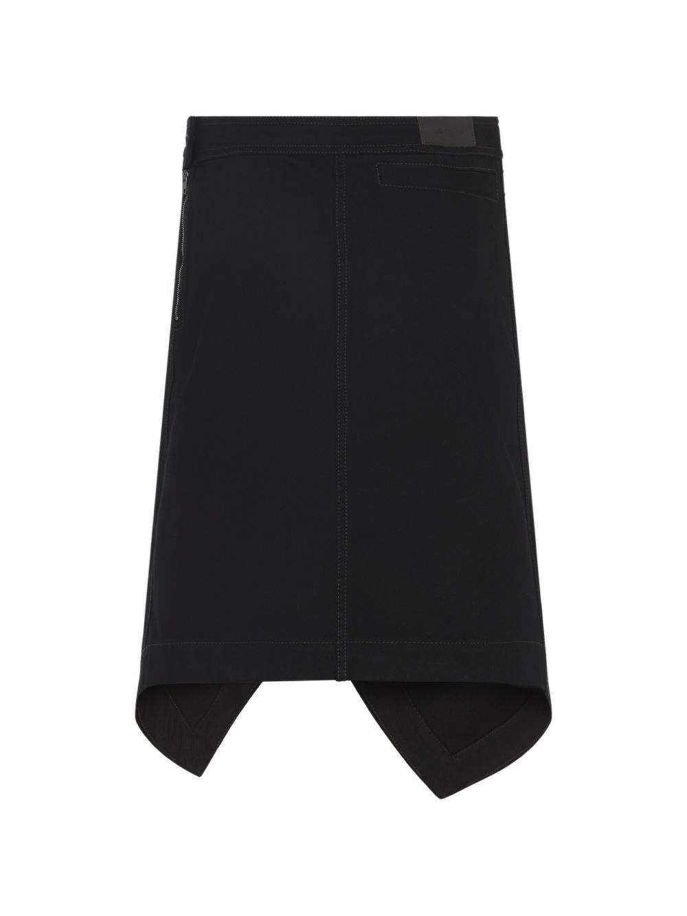Lemaire ASYMMETRIC COTTON SKIRT Size 26" / US 2 / IT 38 - 2 Thumbnail
