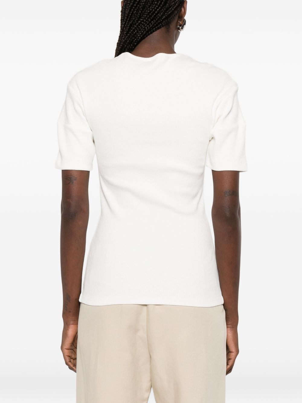 Lemaire COTTON AND LINEN T-SHIRT Size M / US 6-8 / IT 42-44 - 4 Thumbnail