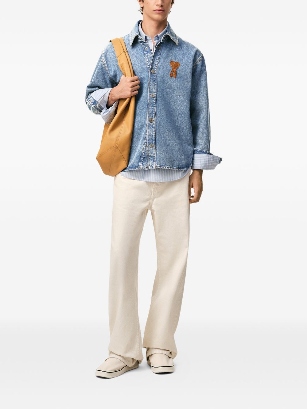 AMI AMI DE COEUR DENIM SHIRT Size US XL / EU 56 / 4 - 5 Thumbnail