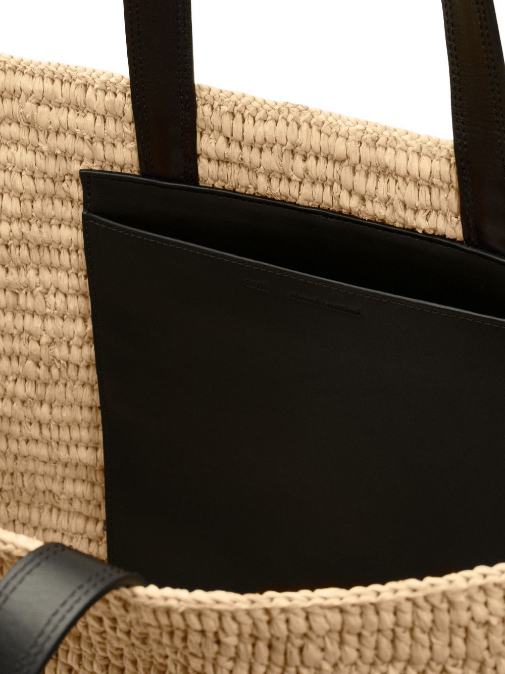 AMI RAFIA TOTE BAG Size ONE SIZE - 3 Thumbnail