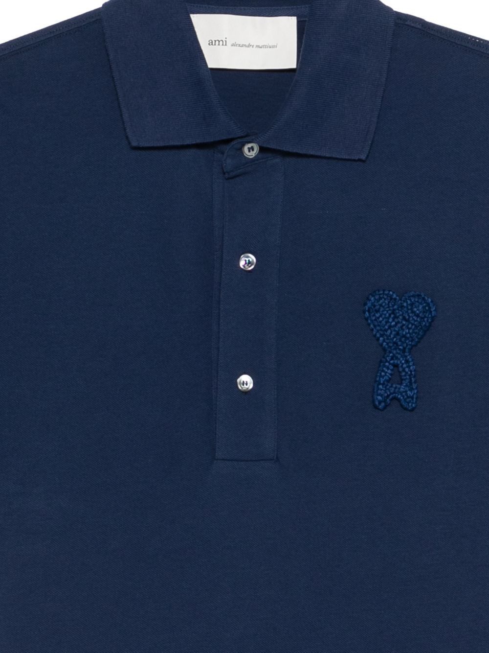 AMI AMI DE COUER COTTON POLO SHIRT Size S / US 4 / IT 40 - 2 Thumbnail