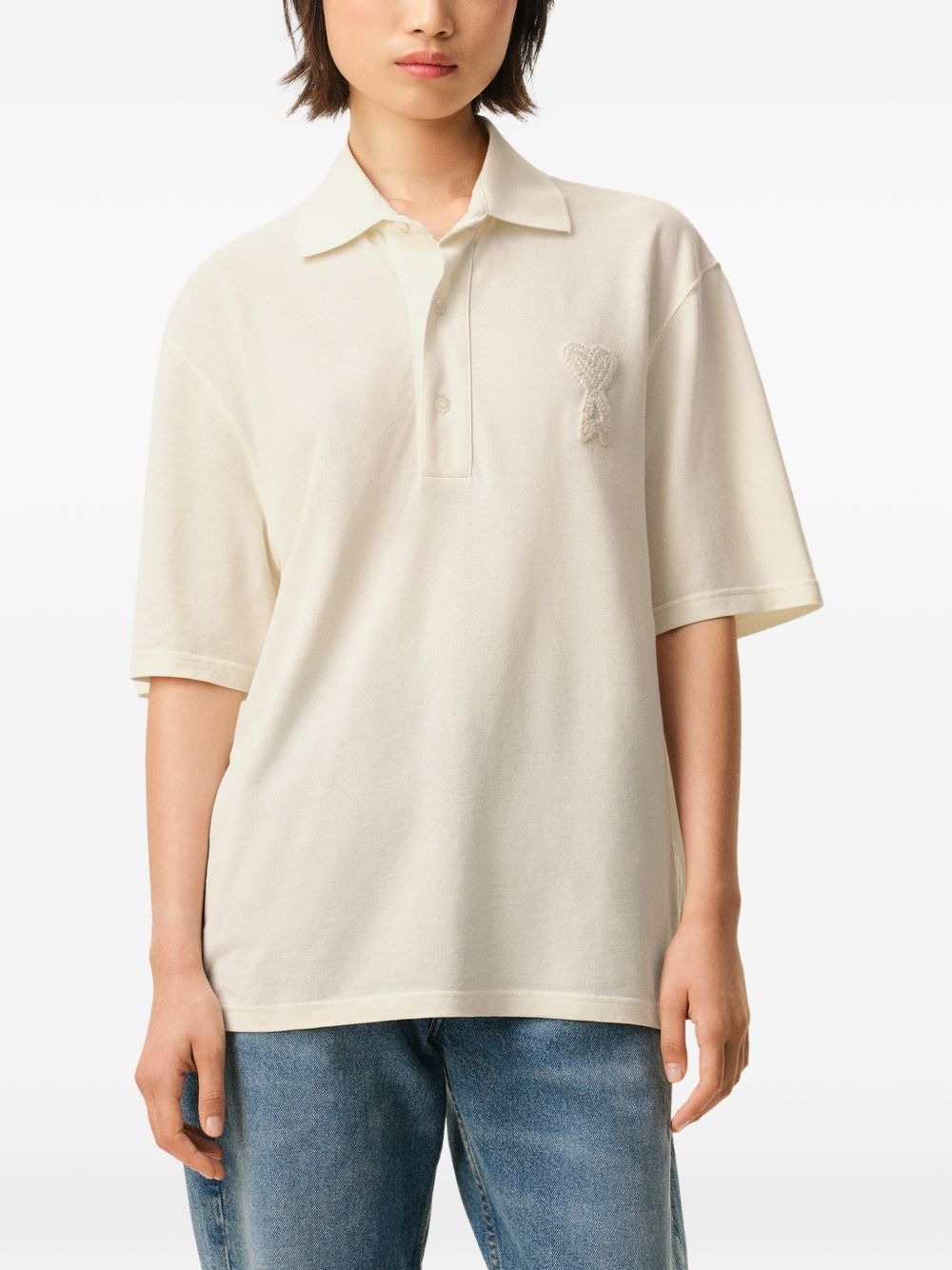 AMI AMI DE COEUR COTTON POLO SHIRT Size US M / EU 48-50 / 2 - 3 Thumbnail