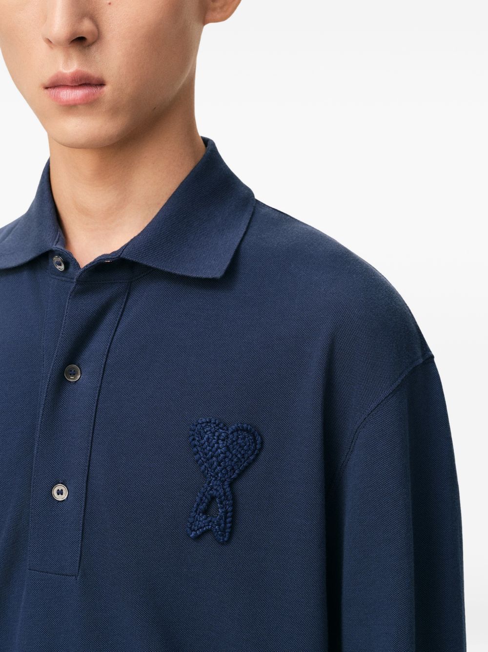 AMI AMI DE COEUR COTTON POLO SHIRT Size US S / EU 44-46 / 1 - 5 Thumbnail