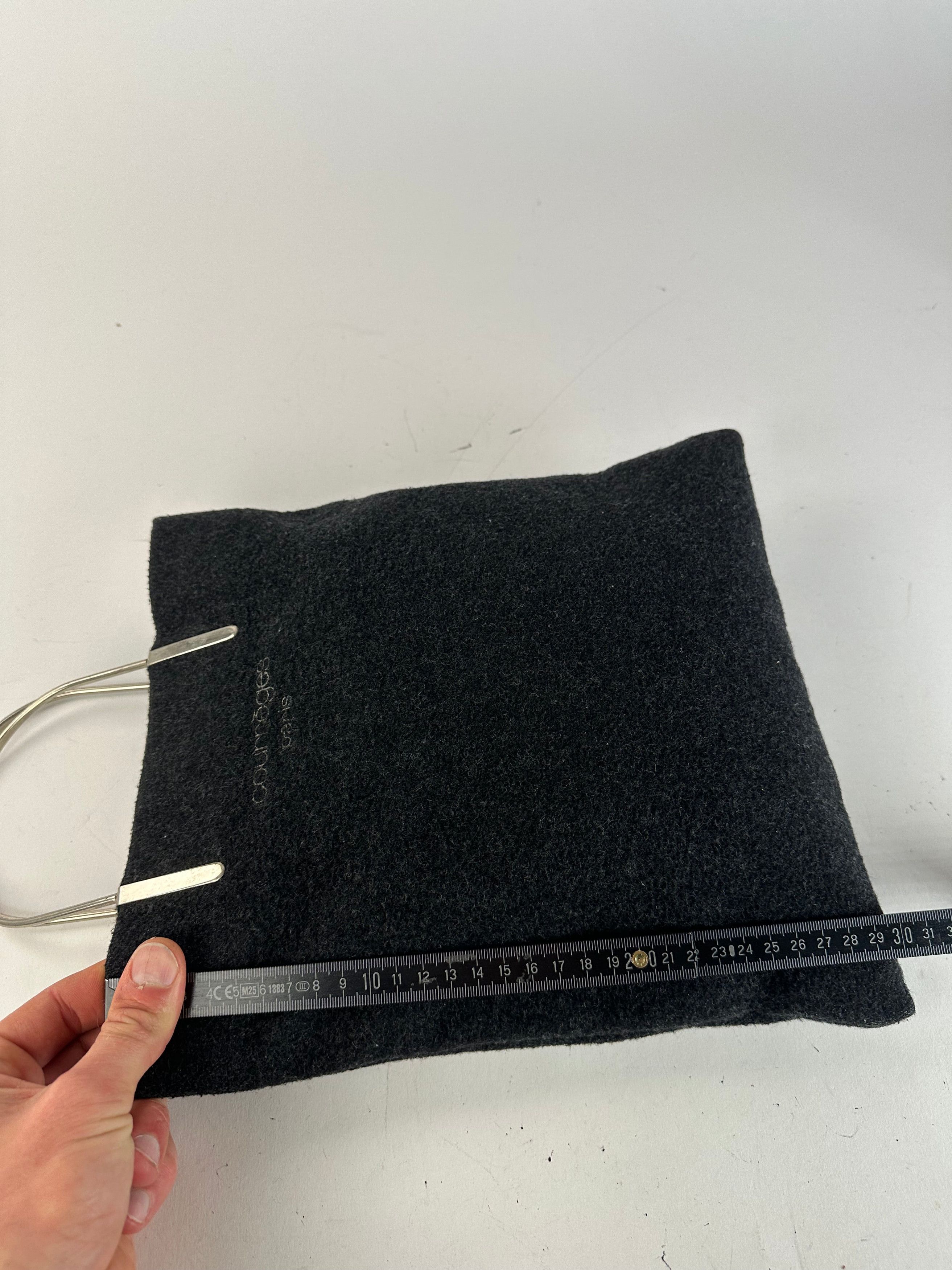 Courreges Vintage Wool Handbag Black Size ONE SIZE - 11 Thumbnail