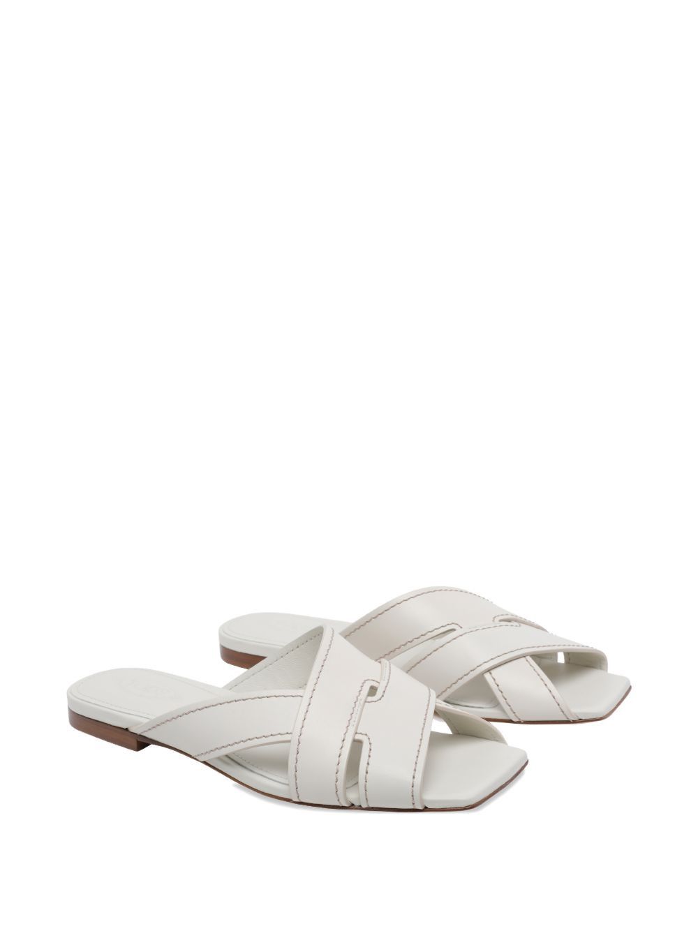 Tod's LEATHER FLAT SANDALS Size US 8 / IT 38 - 2 Thumbnail