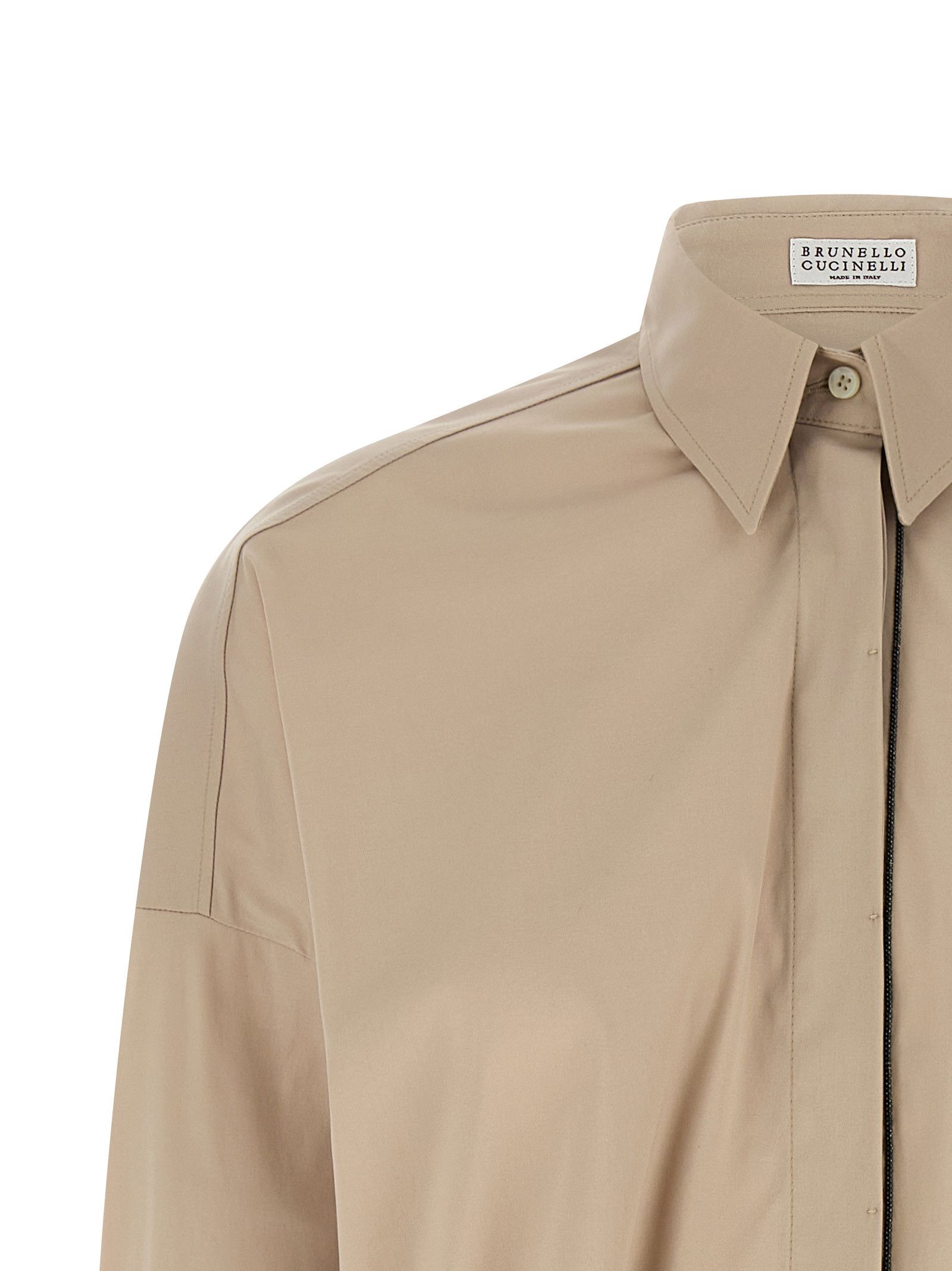 Brunello Cucinelli 'Shiny Trim' shirt Size XS / US 0-2 / IT 36-38 - 3 Thumbnail