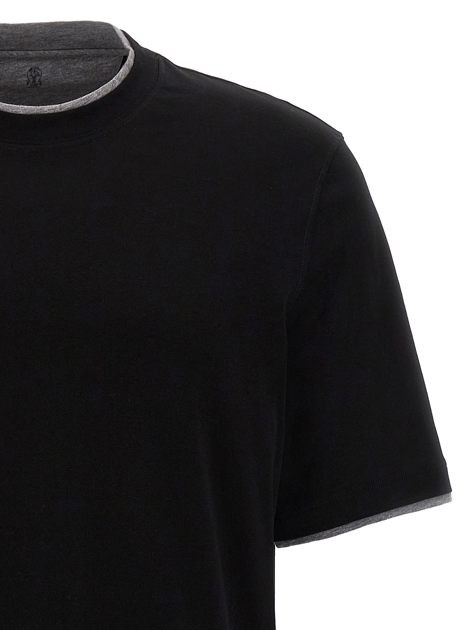 Brunello Cucinelli Double hem t-shirt Size US L / EU 52-54 / 3 - 3 Thumbnail