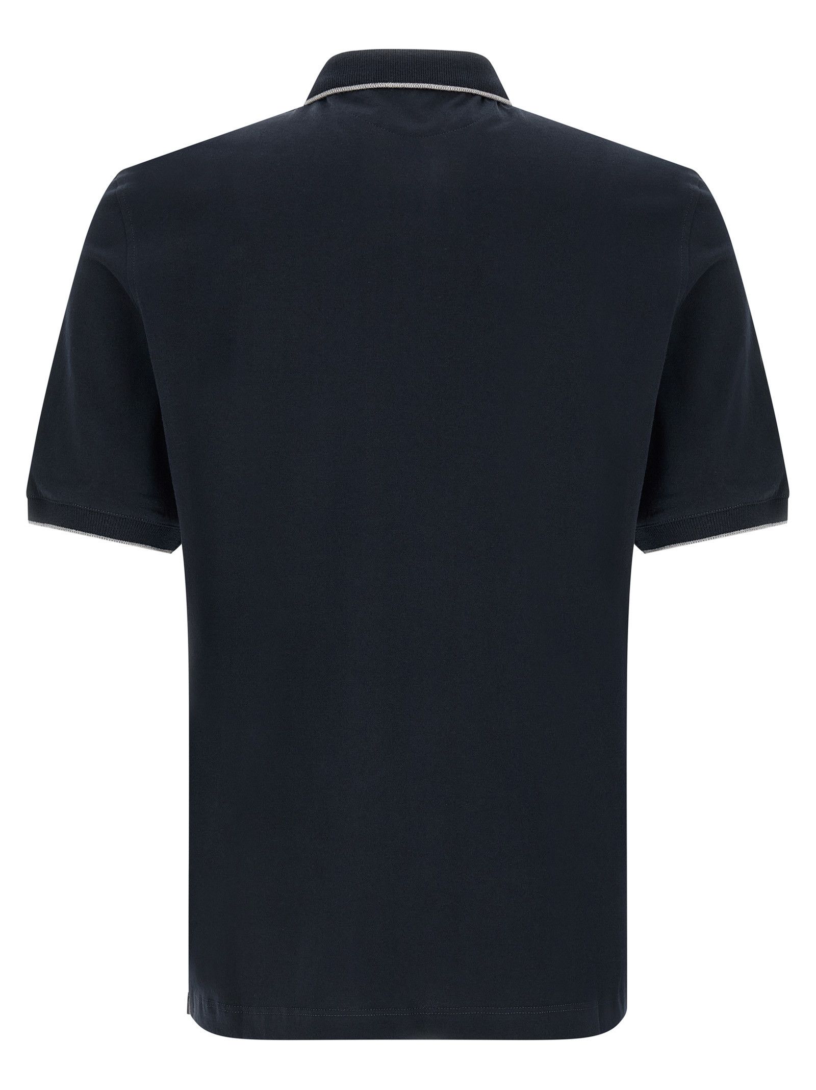 Brunello Cucinelli Stretch jersey polo shirt Size US L / EU 52-54 / 3 - 2 Thumbnail