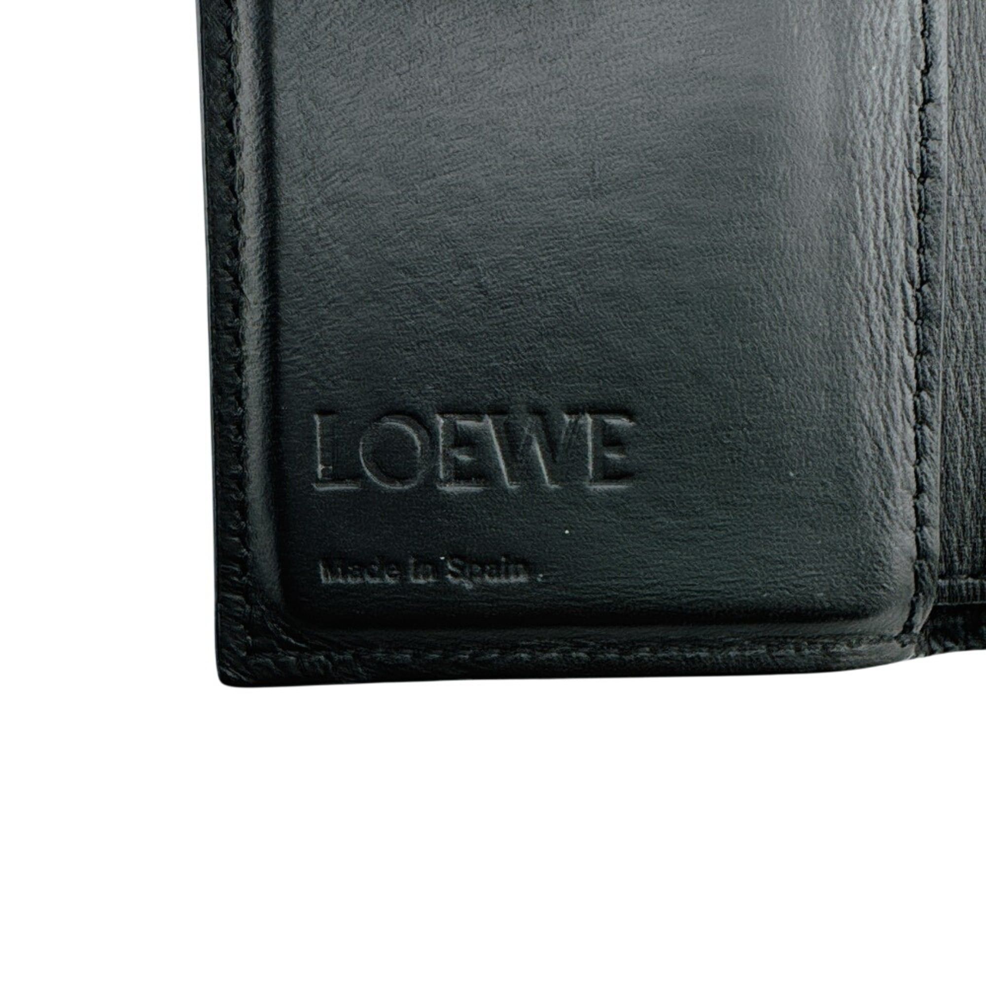 Loewe LOEWE 6CC Compact Wallet Anagram Trifold Black Size ONE SIZE - 11 Thumbnail