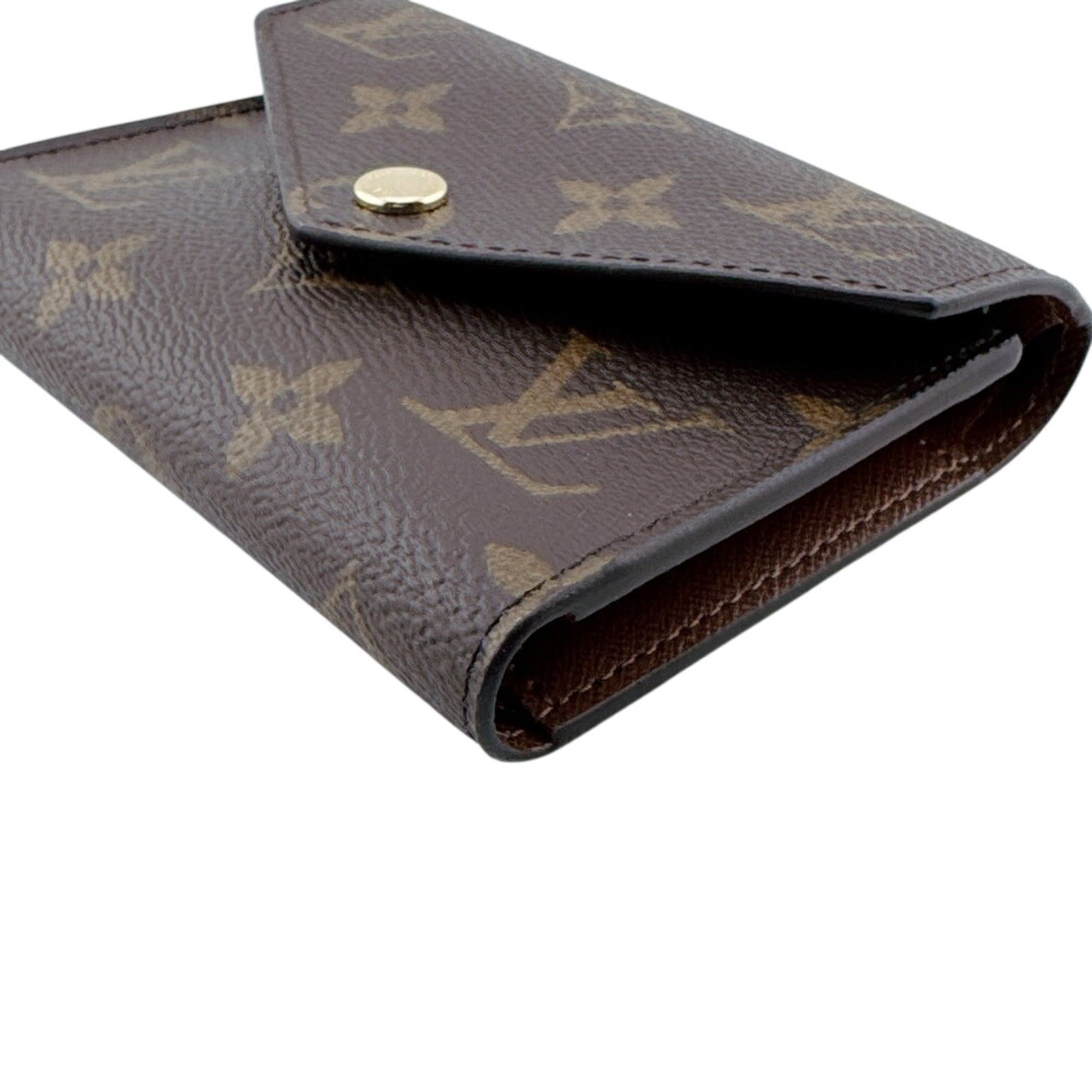 Louis Vuitton LOUIS VUITTON M62472 Portefeuille Victorine Monogram Tri-fold Wallet Brown Size ONE SIZE - 4 Thumbnail