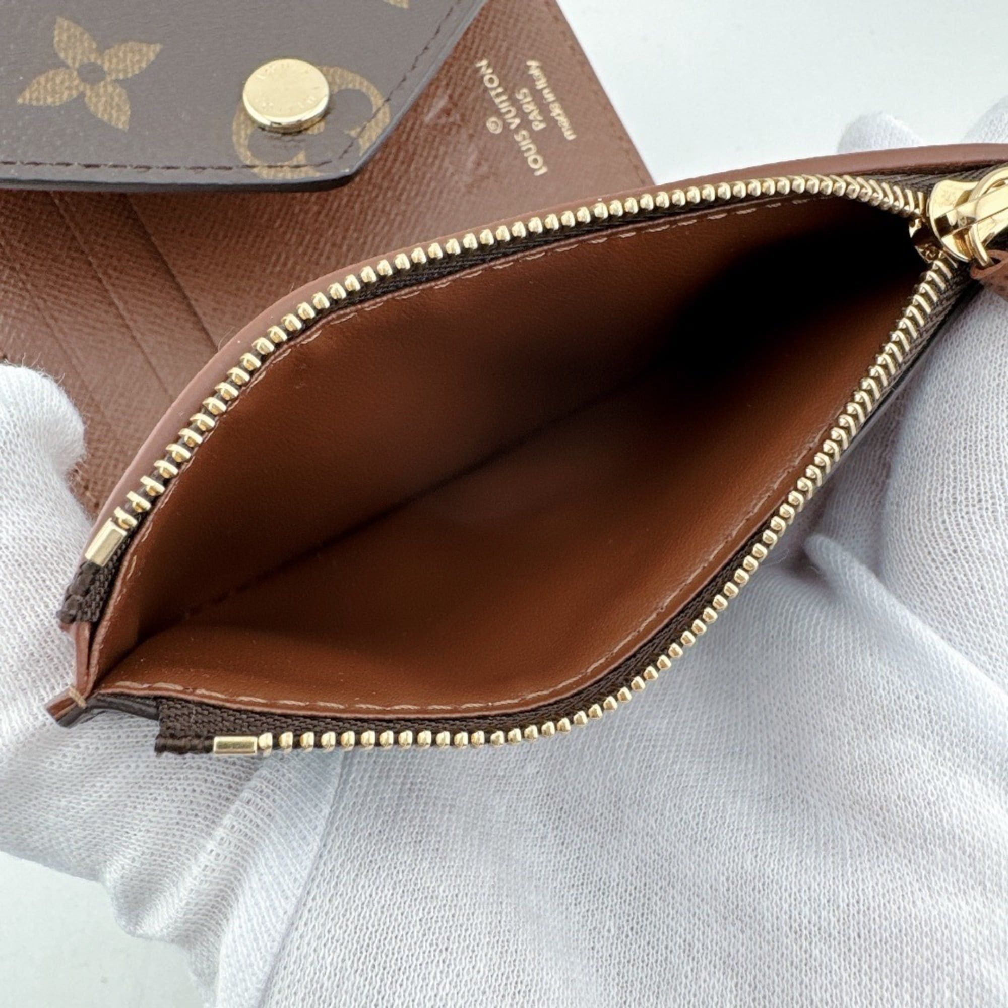 Louis Vuitton LOUIS VUITTON M62472 Portefeuille Victorine Monogram Tri-fold Wallet Brown Size ONE SIZE - 8 Thumbnail