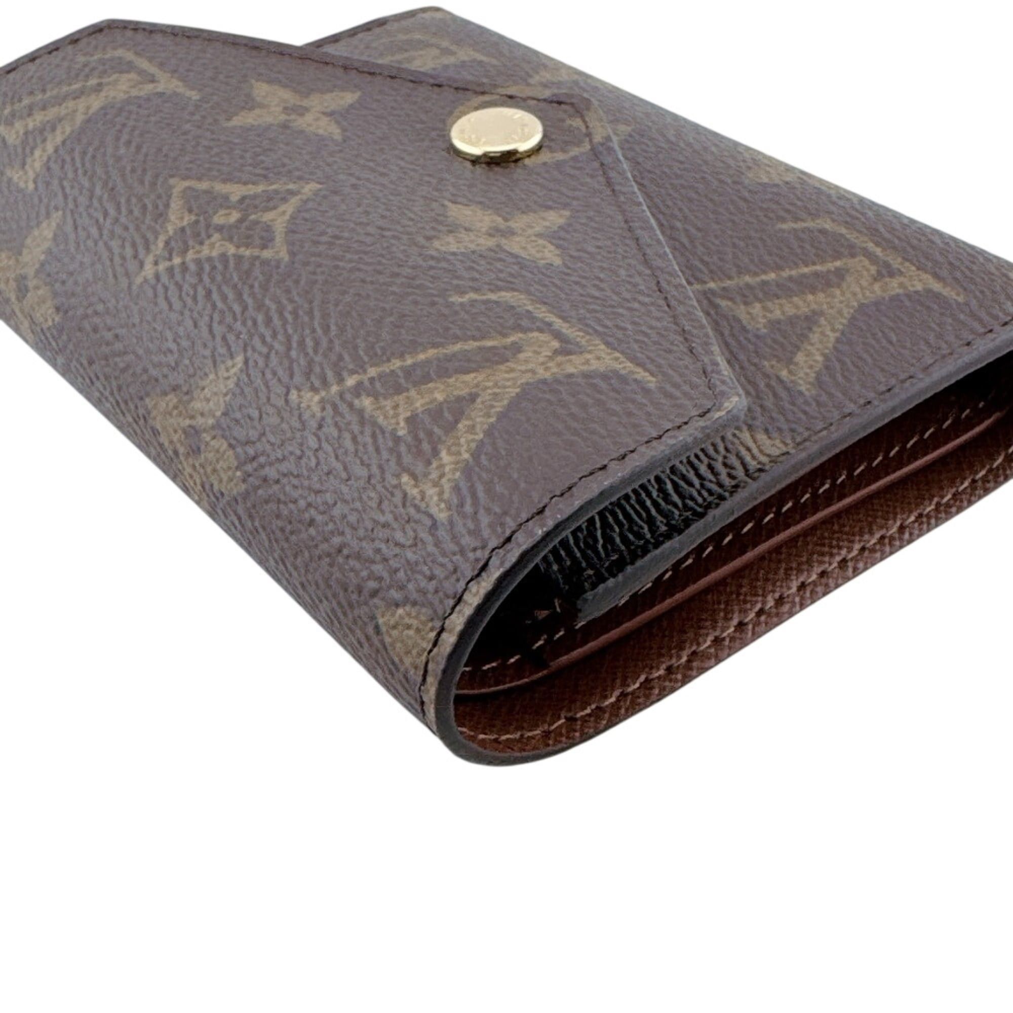 Louis Vuitton LOUIS VUITTON M62472 Portefeuille Victorine Monogram Tri-fold Wallet Brown Size ONE SIZE - 3 Thumbnail