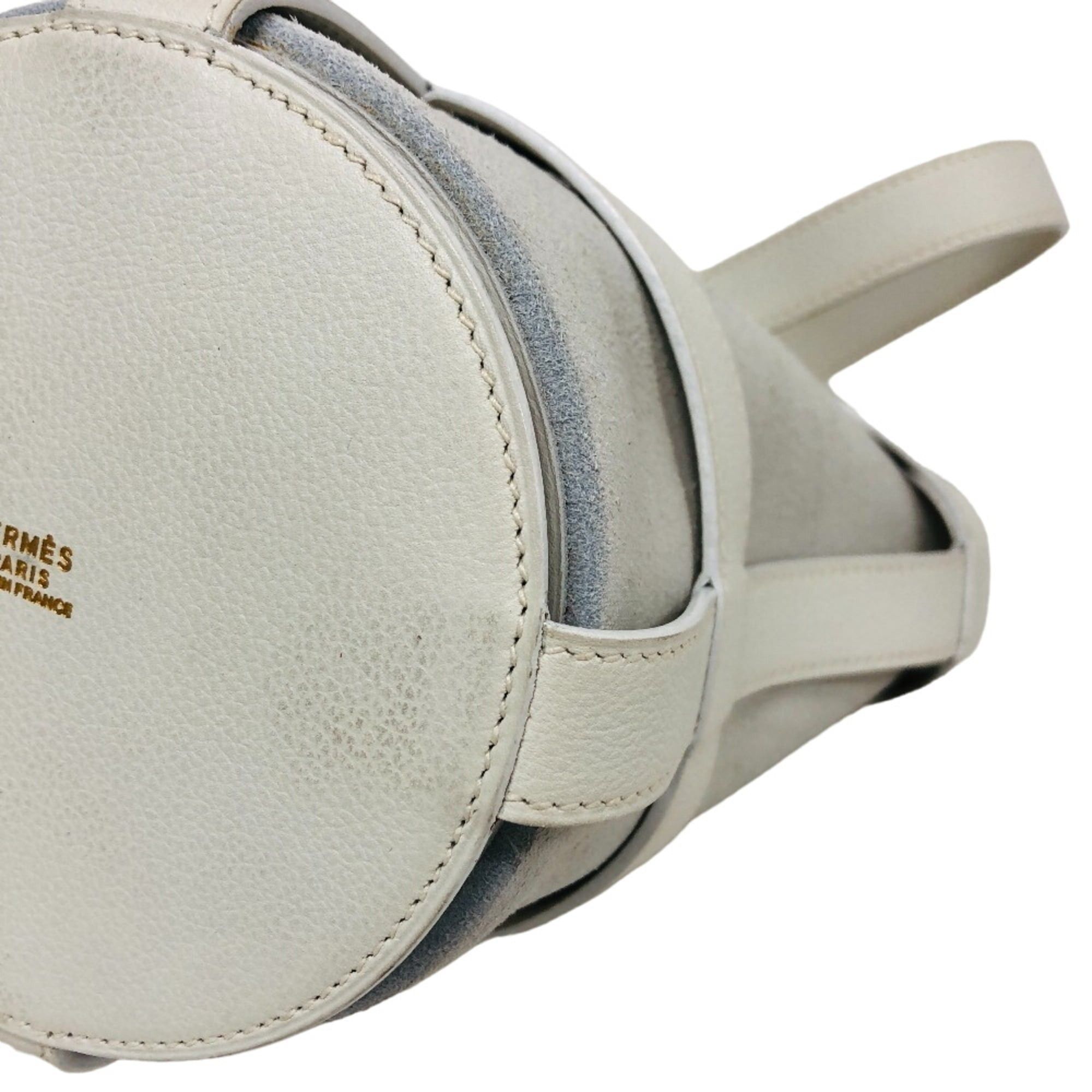Hermes HERMES Musardine II 1995 Veau Gulliver Handbag White Size ONE SIZE - 3 Thumbnail