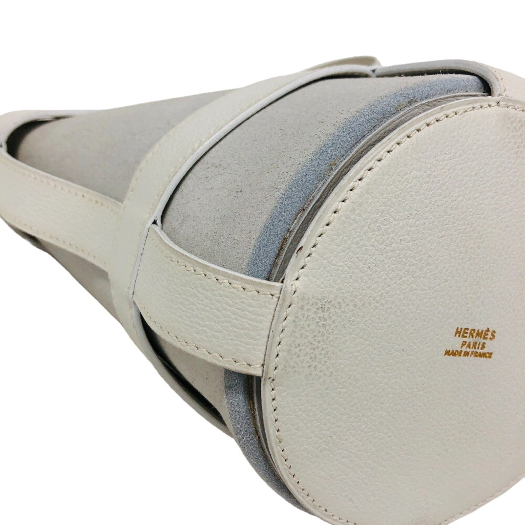 Hermes HERMES Musardine II 1995 Veau Gulliver Handbag White Size ONE SIZE - 4 Thumbnail