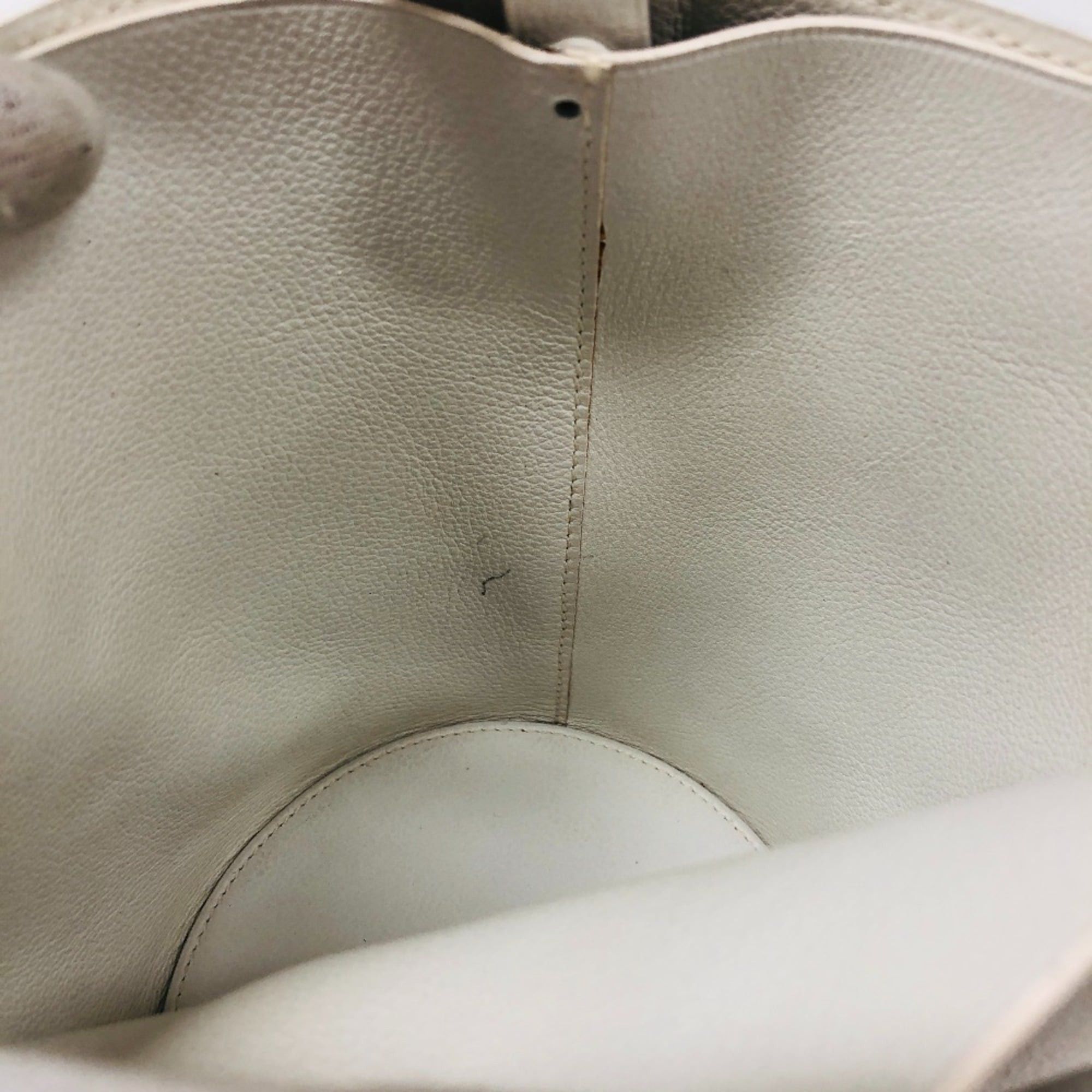 Hermes HERMES Musardine II 1995 Veau Gulliver Handbag White Size ONE SIZE - 9 Thumbnail
