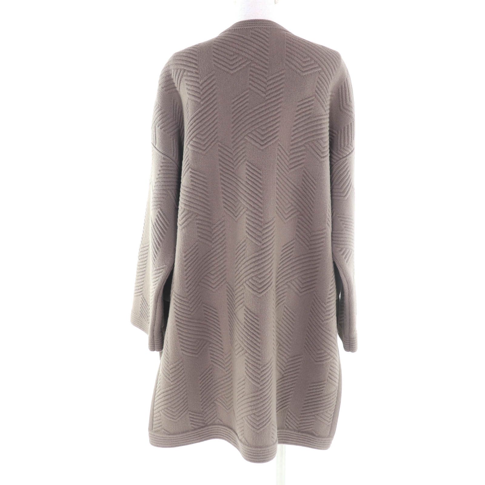 Hermes Hermes Hermès H motif logo Wool Poncho Coat 34 Textile Outerwear DUTY FREE for USA Size ONE SIZE - 3 Thumbnail