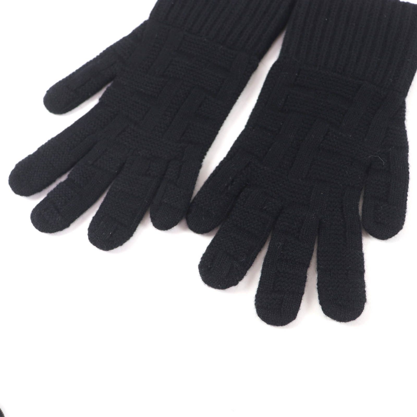 Hermes Hermes Hermès Serie Metal H Design Wool Gloves S Textile Gloves DUTY FREE for USA Size ONE SIZE - 5 Thumbnail