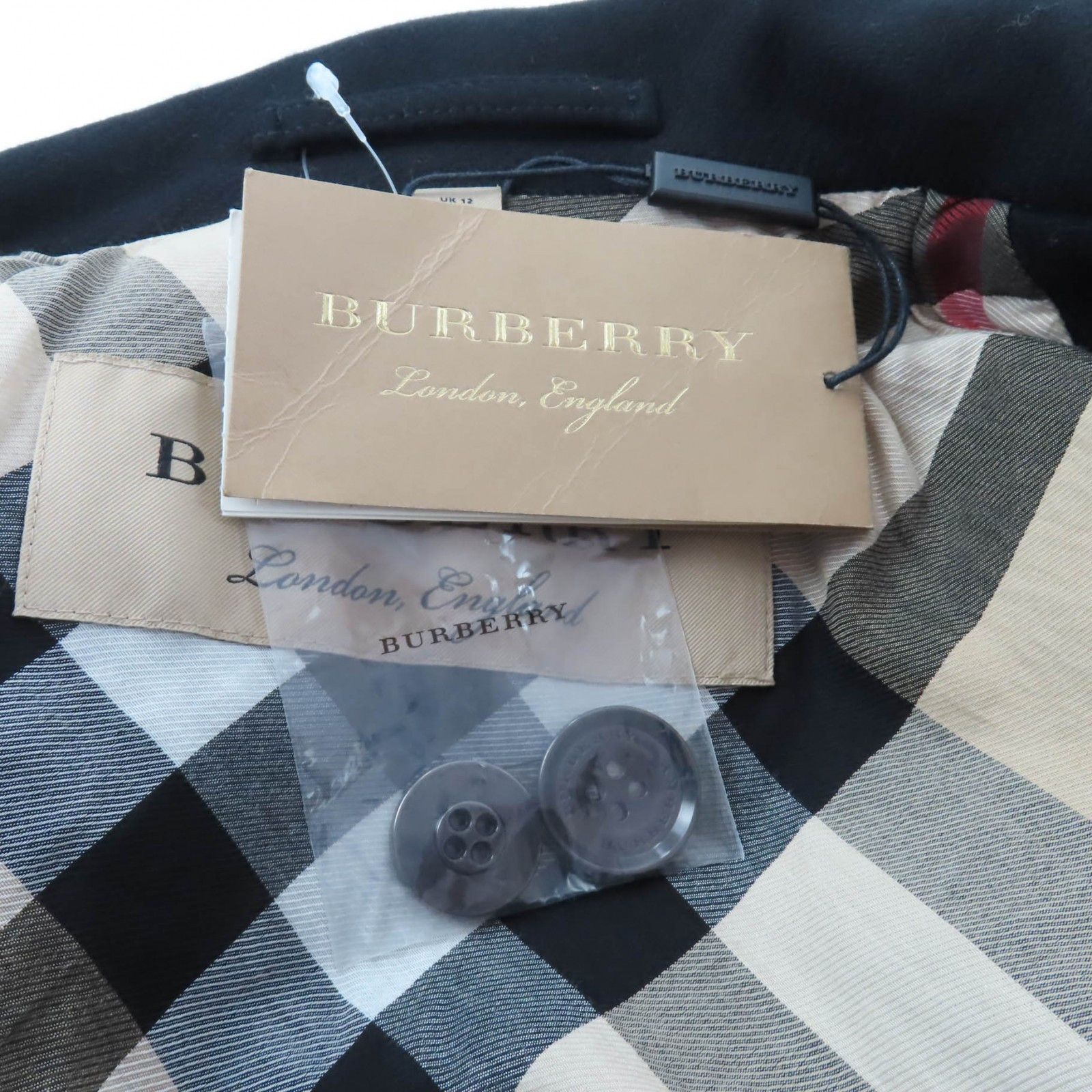 Burberry Burberry BURBERRY Wool Coat Textile Outerwear DUTY FREE for USA Size ONE SIZE - 11 Thumbnail