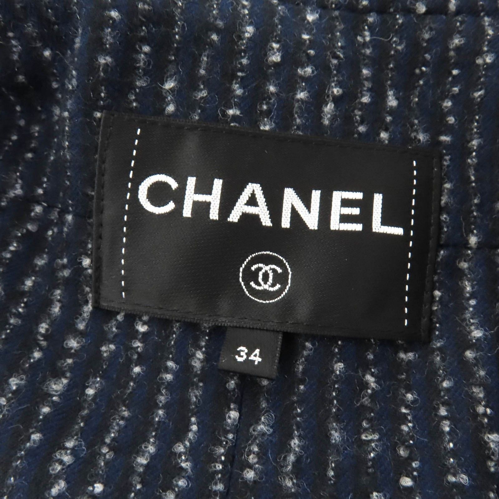 Chanel Chanel CHANEL Runway-style Wool Tweed Coat Textile Outerwear P73110 DUTY FREE for USA Size ONE SIZE - 9 Thumbnail