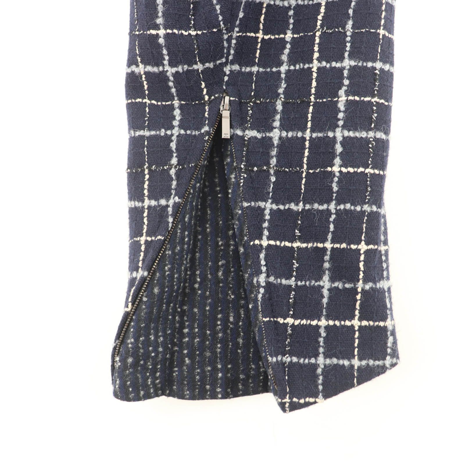 Chanel Chanel CHANEL Runway-style Wool Tweed Coat Textile Outerwear P73110 DUTY FREE for USA Size ONE SIZE - 6 Thumbnail