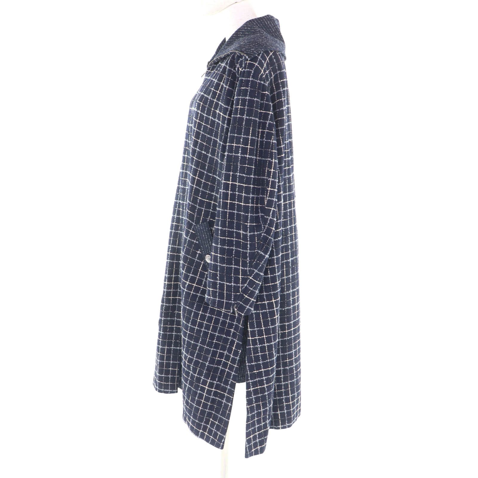 Chanel Chanel CHANEL Runway-style Wool Tweed Coat Textile Outerwear P73110 DUTY FREE for USA Size ONE SIZE - 2 Thumbnail