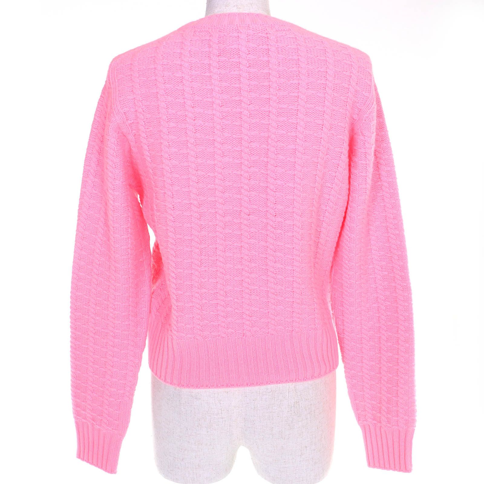 Chanel Chanel CHANEL COCO Mark Wool Cashmere Pullover Textile Tops P75341K10779 DUTY FREE for USA Size ONE SIZE - 3 Thumbnail